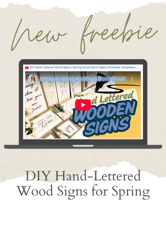 DIY Hand-Lettered Wood Signs: Create Beautiful Spring Floral Decor