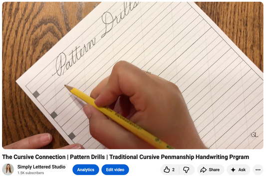 Pattern Drills: Building Cursive Fluency Through Letter Sequences