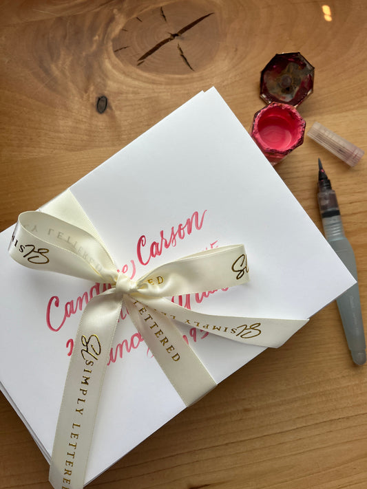 Custom Ink Mixing for a "Fresh off the Market" Bridal Shower