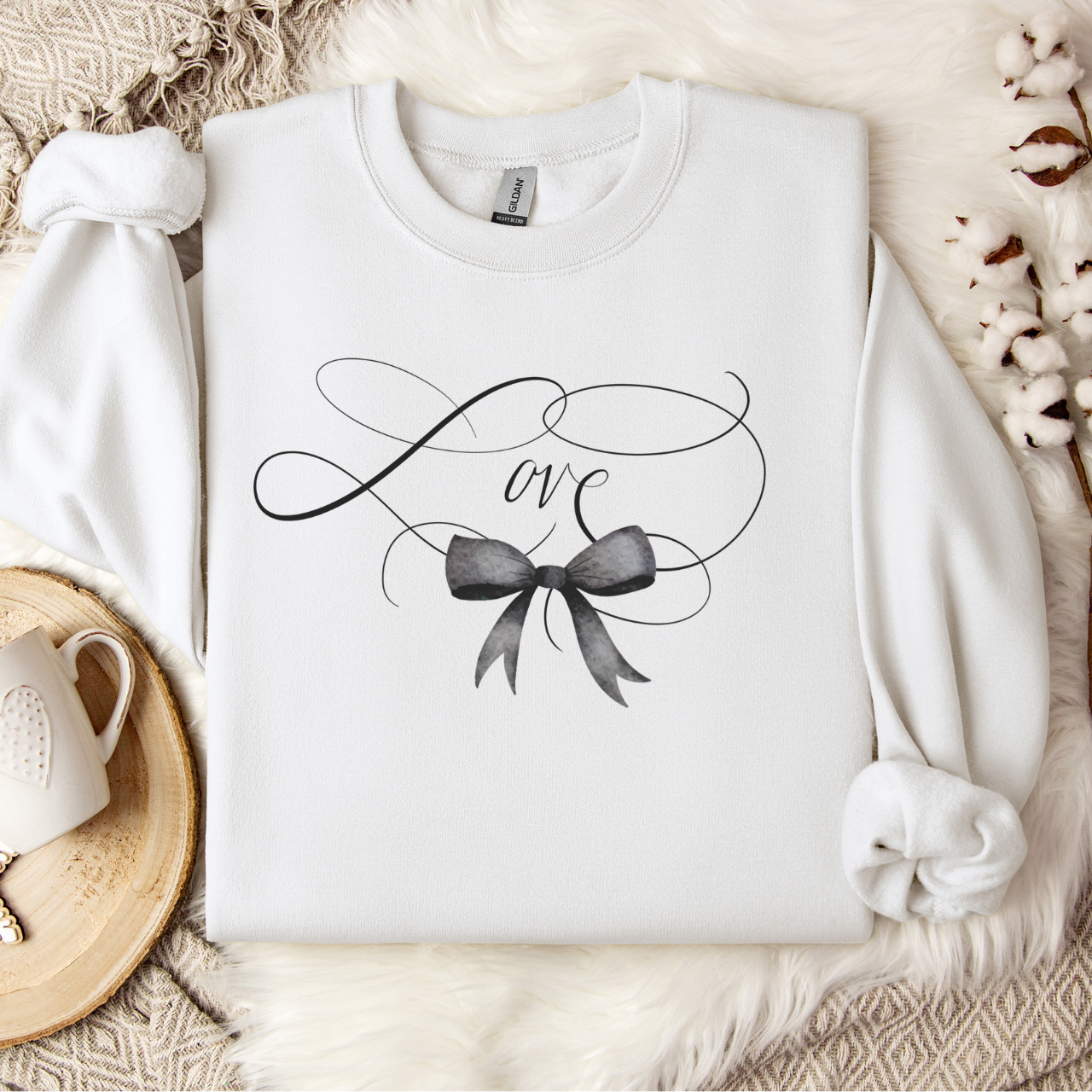 Coquette Valentine's Day Heart Bow Sweatshirt, Retro Valentine Shirt, Valentines day Bow Shirt, Coquette Bow T Shirt, Bow Valentine Gifts