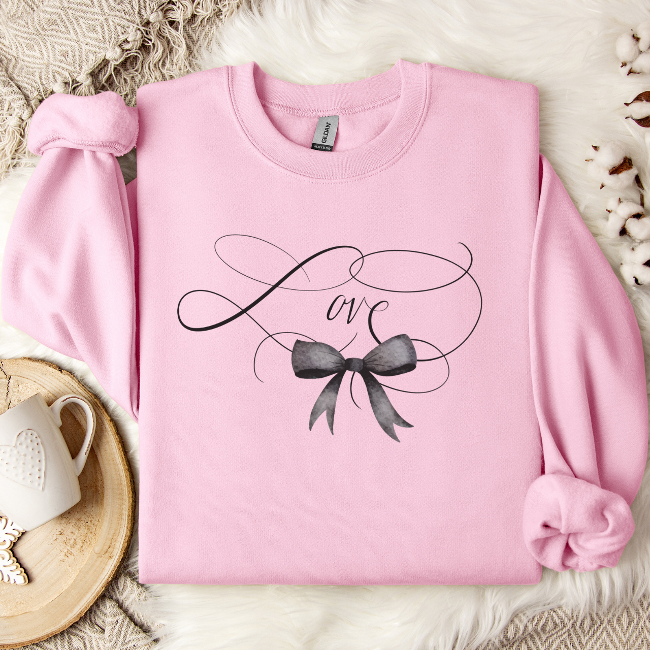 Coquette Valentine's Day Heart Bow Sweatshirt, Retro Valentine Shirt, Valentines day Bow Shirt, Coquette Bow T Shirt, Bow Valentine Gifts