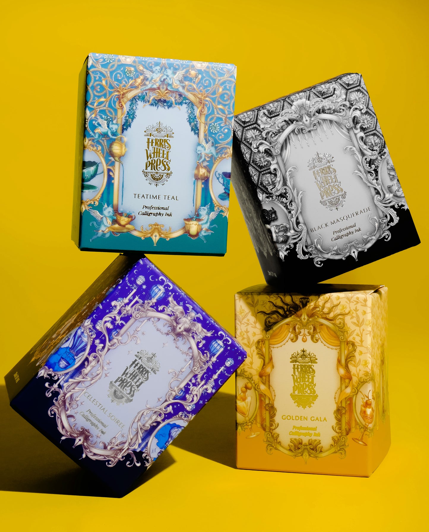 Teatime Teal | Ferris Wheel Press Fanciful Events Calligraphy Ink