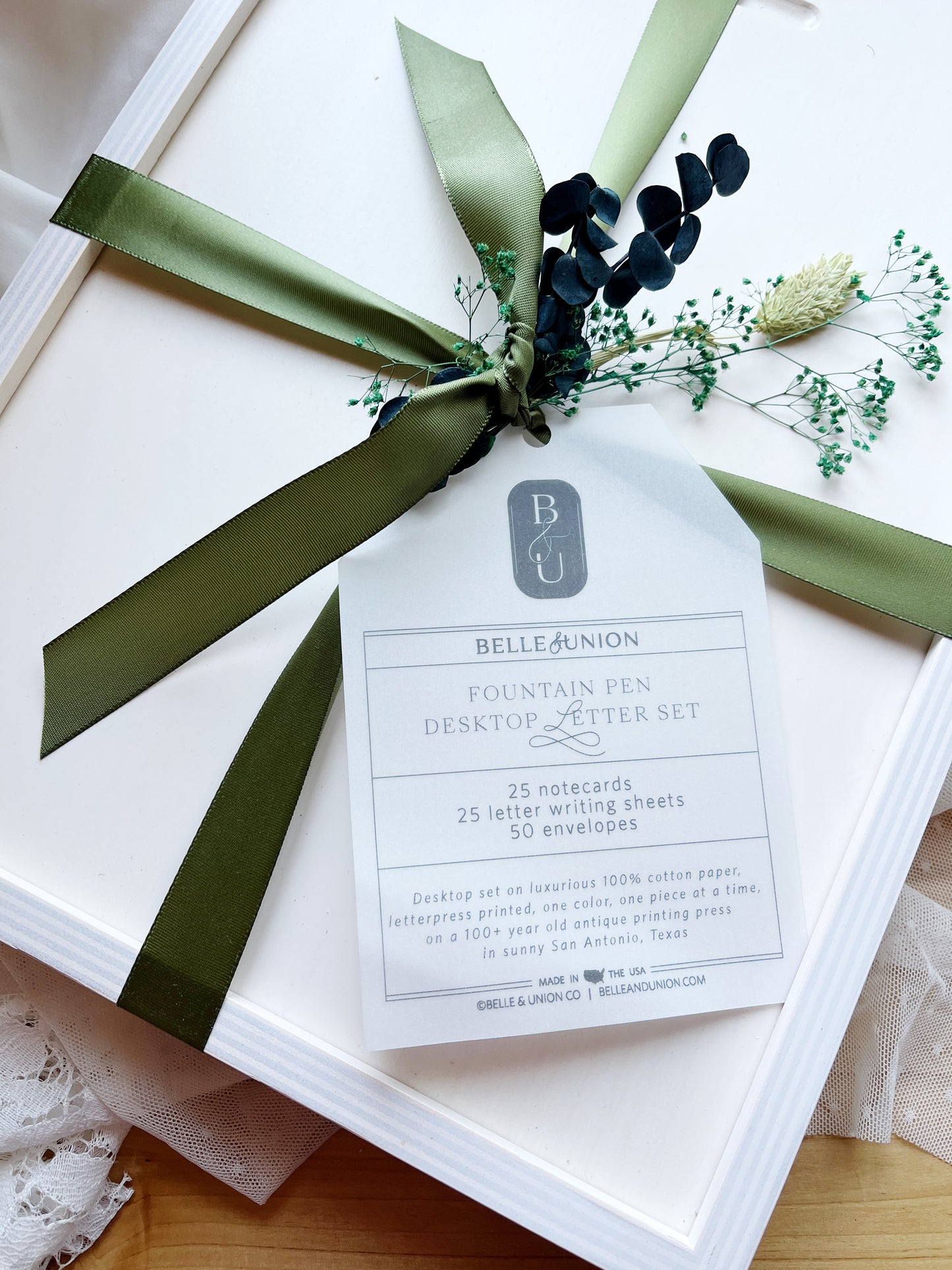 Desktop Letterpress Letter Writing Set