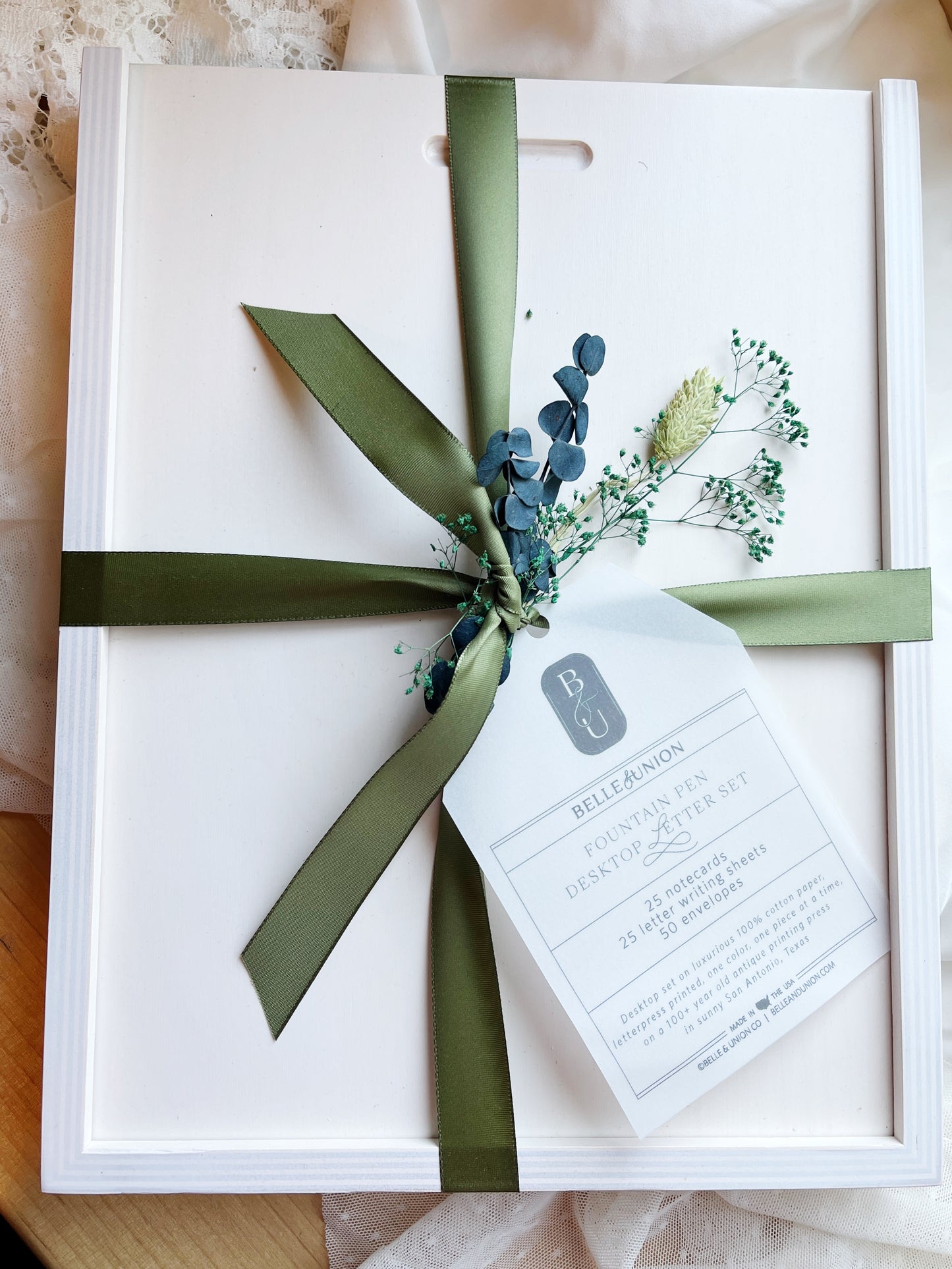 Desktop Letterpress Letter Writing Set