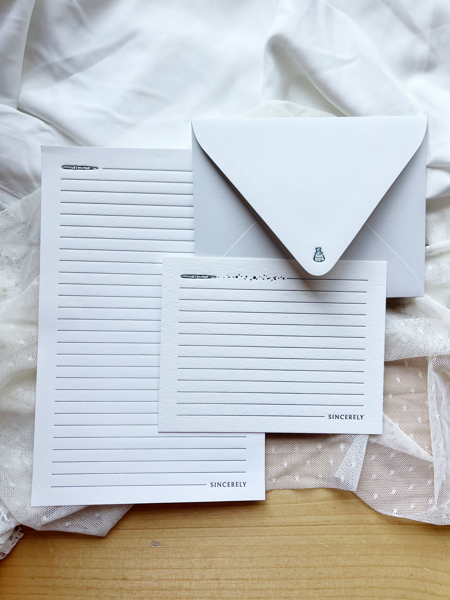 Desktop Letterpress Letter Writing Set
