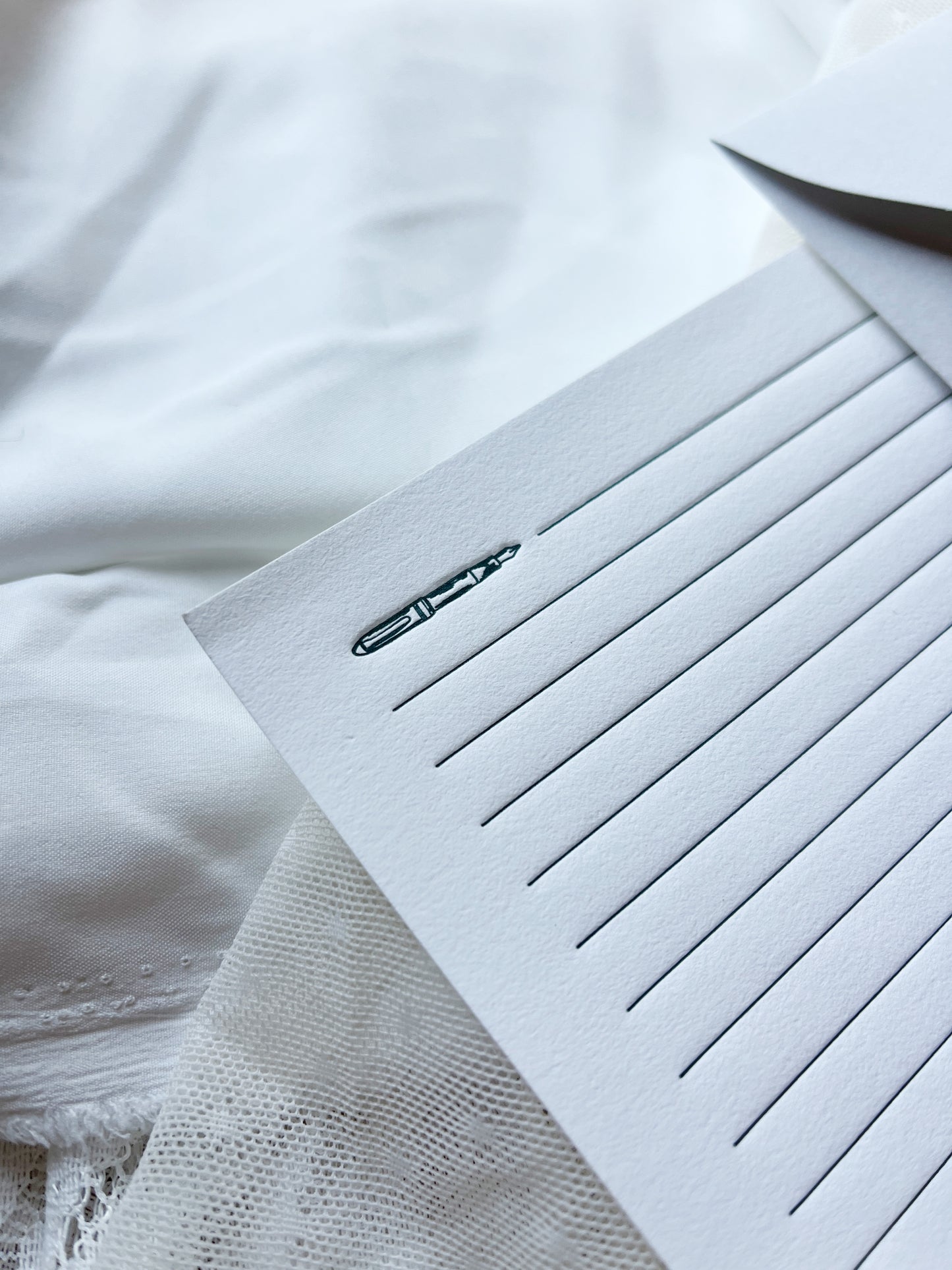 Desktop Letterpress Letter Writing Set