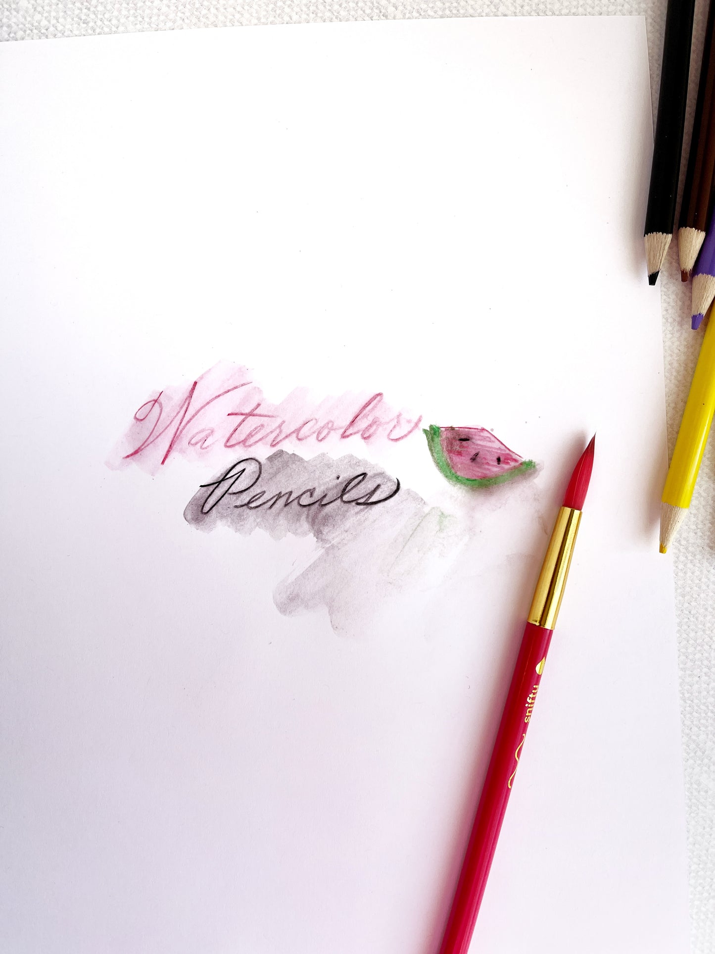Color Brush Watercolor Pencils