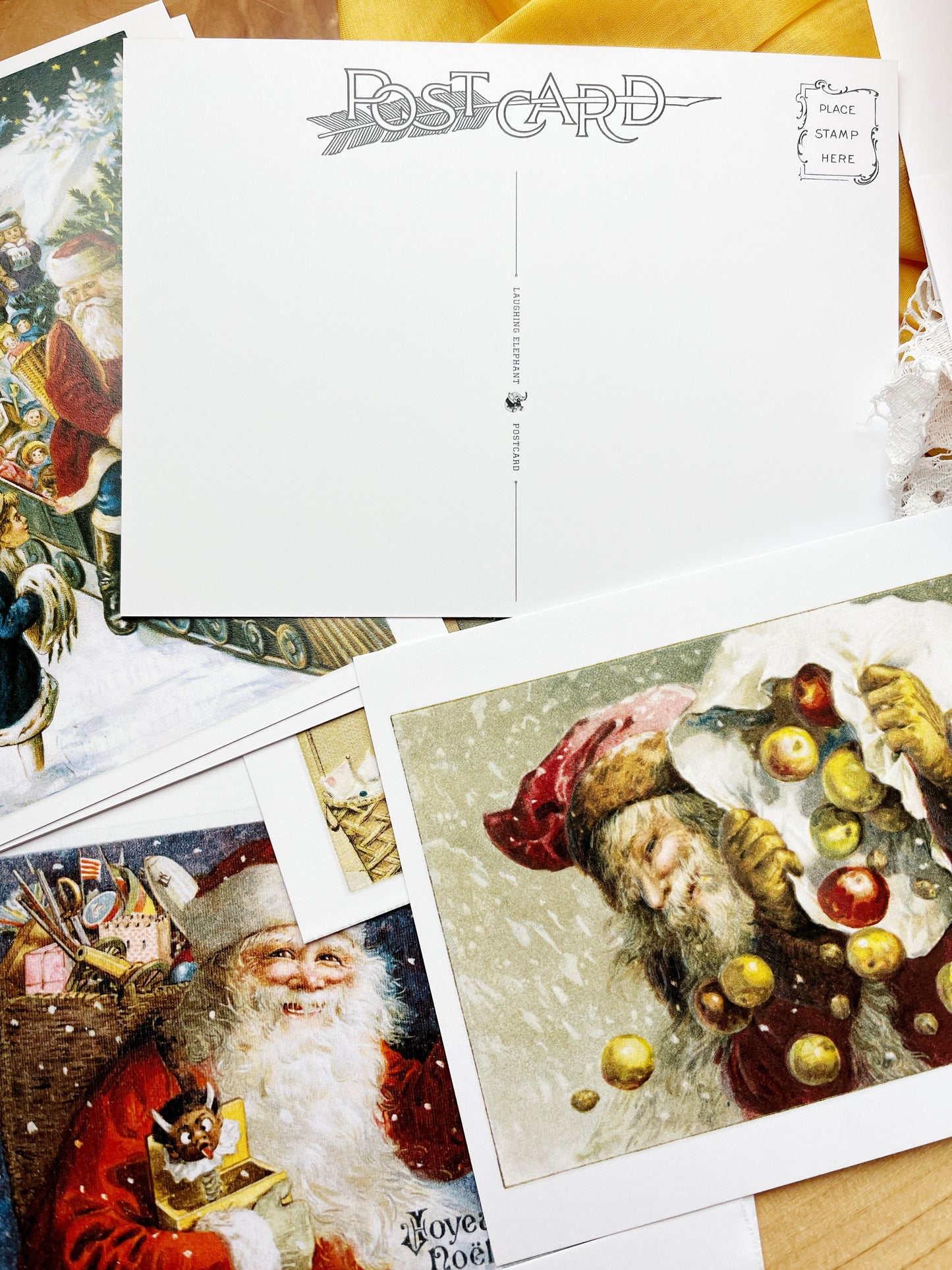 Vintage curated Santa Post Card Boxed Set of 36