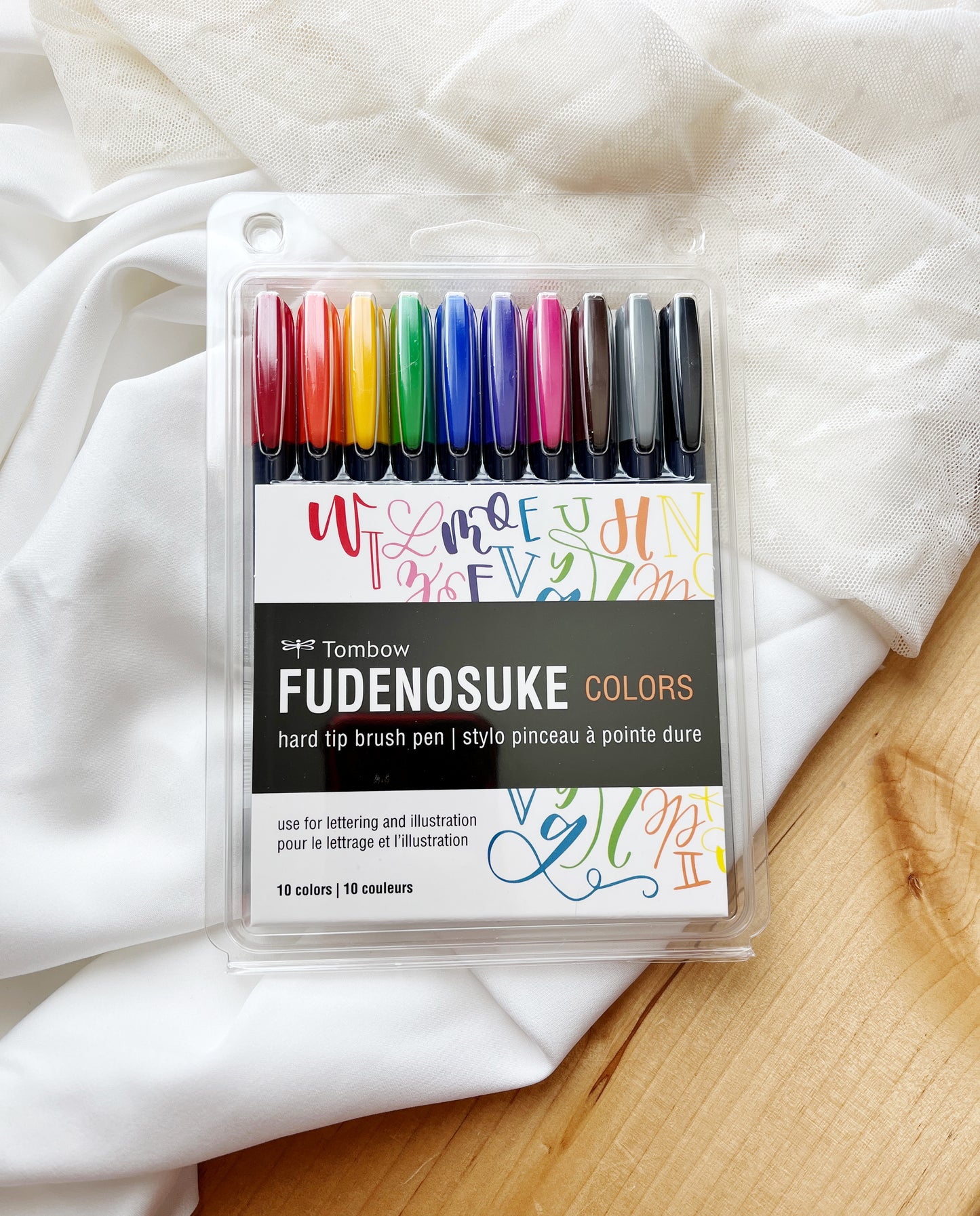 Fudenosuke Hard Tip Color 10 Pack