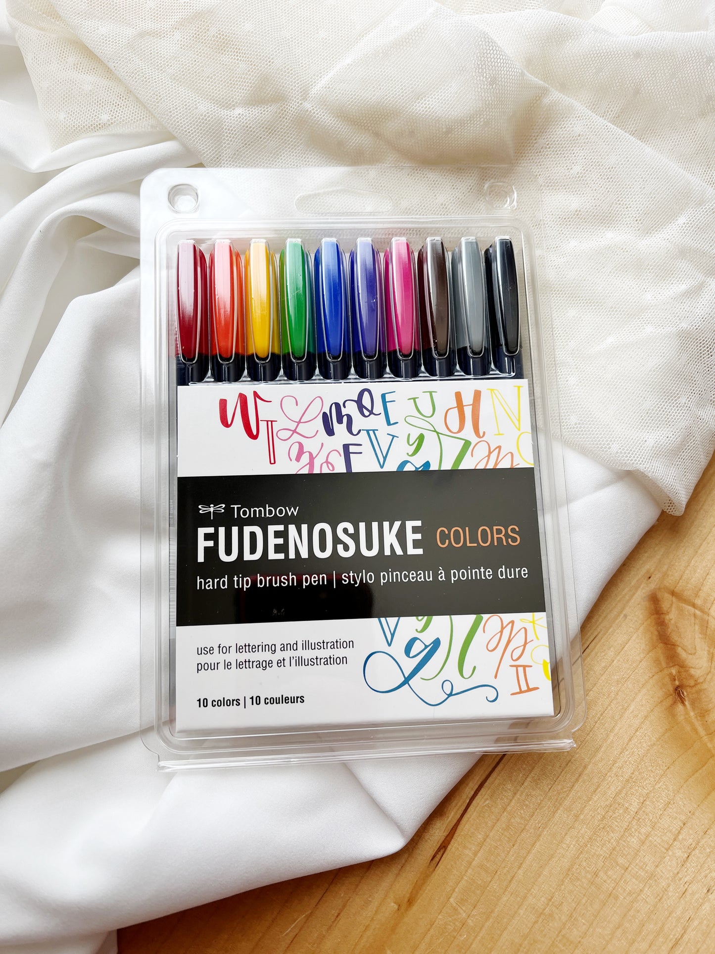 Fudenosuke Hard Tip Color 10 Pack