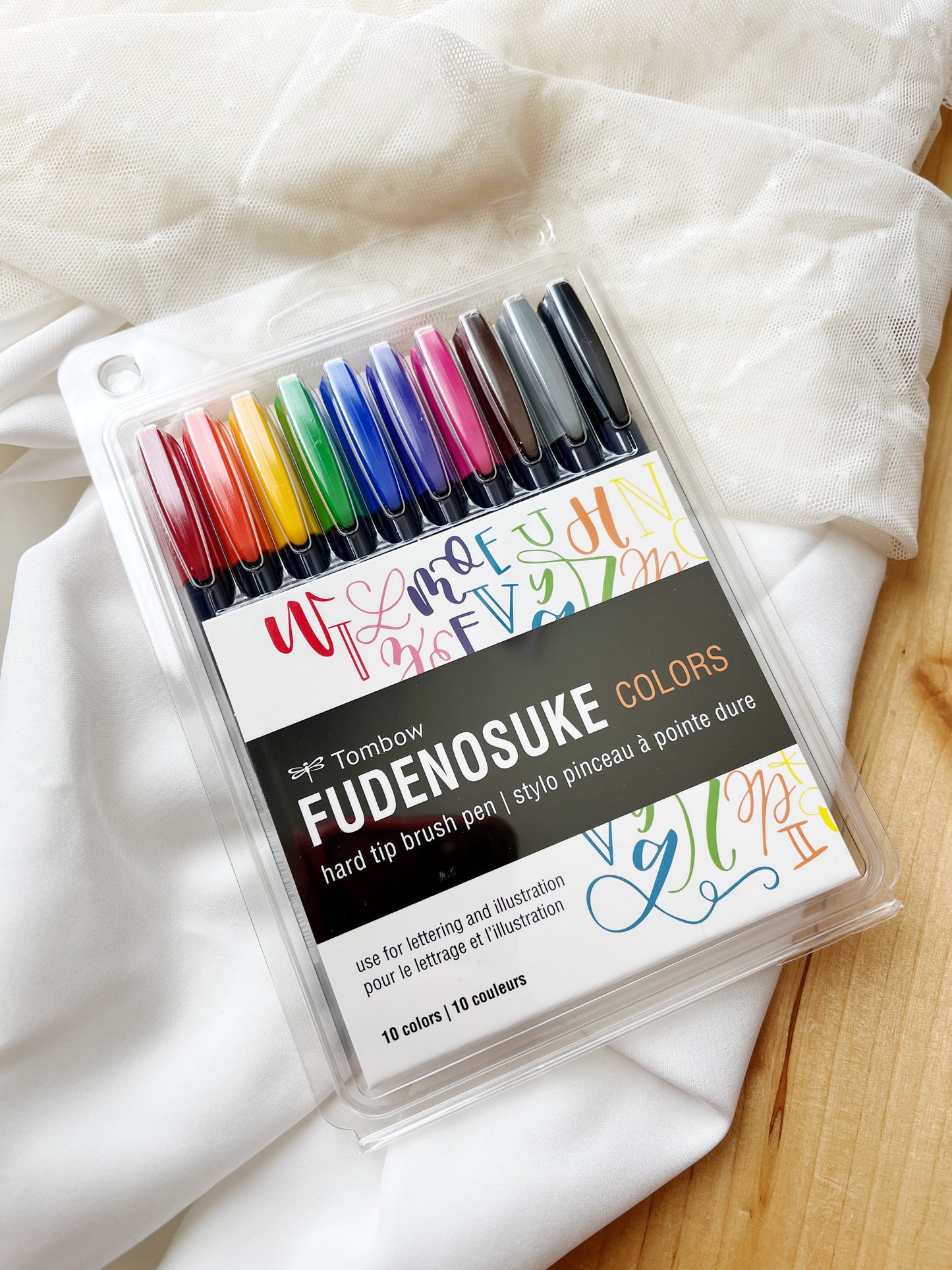 Fudenosuke Hard Tip Color 10 Pack