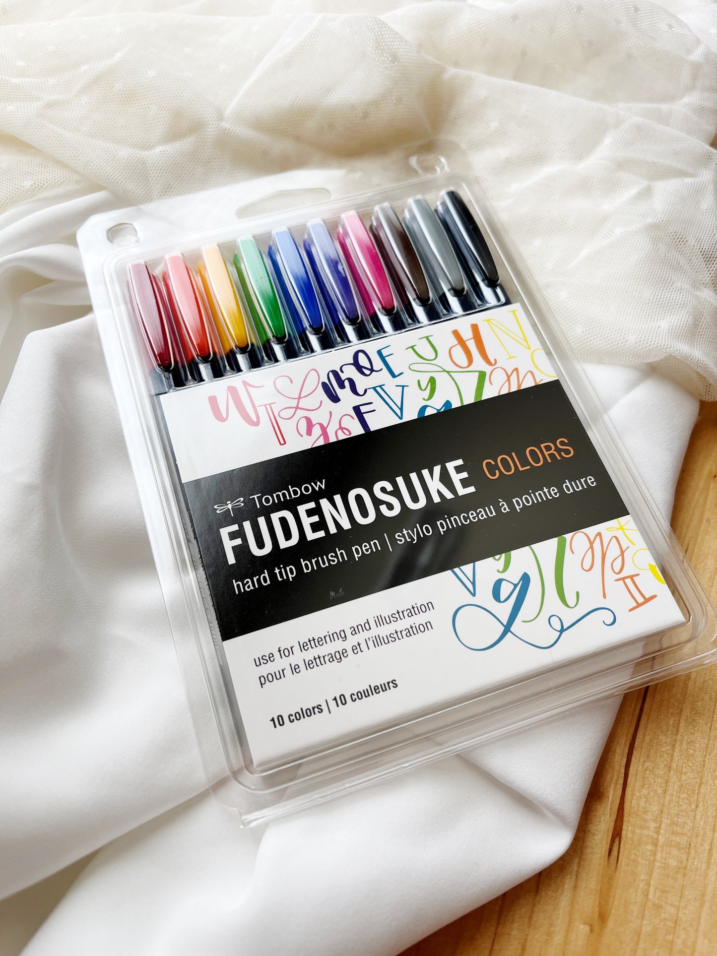 Fudenosuke Hard Tip Color 10 Pack