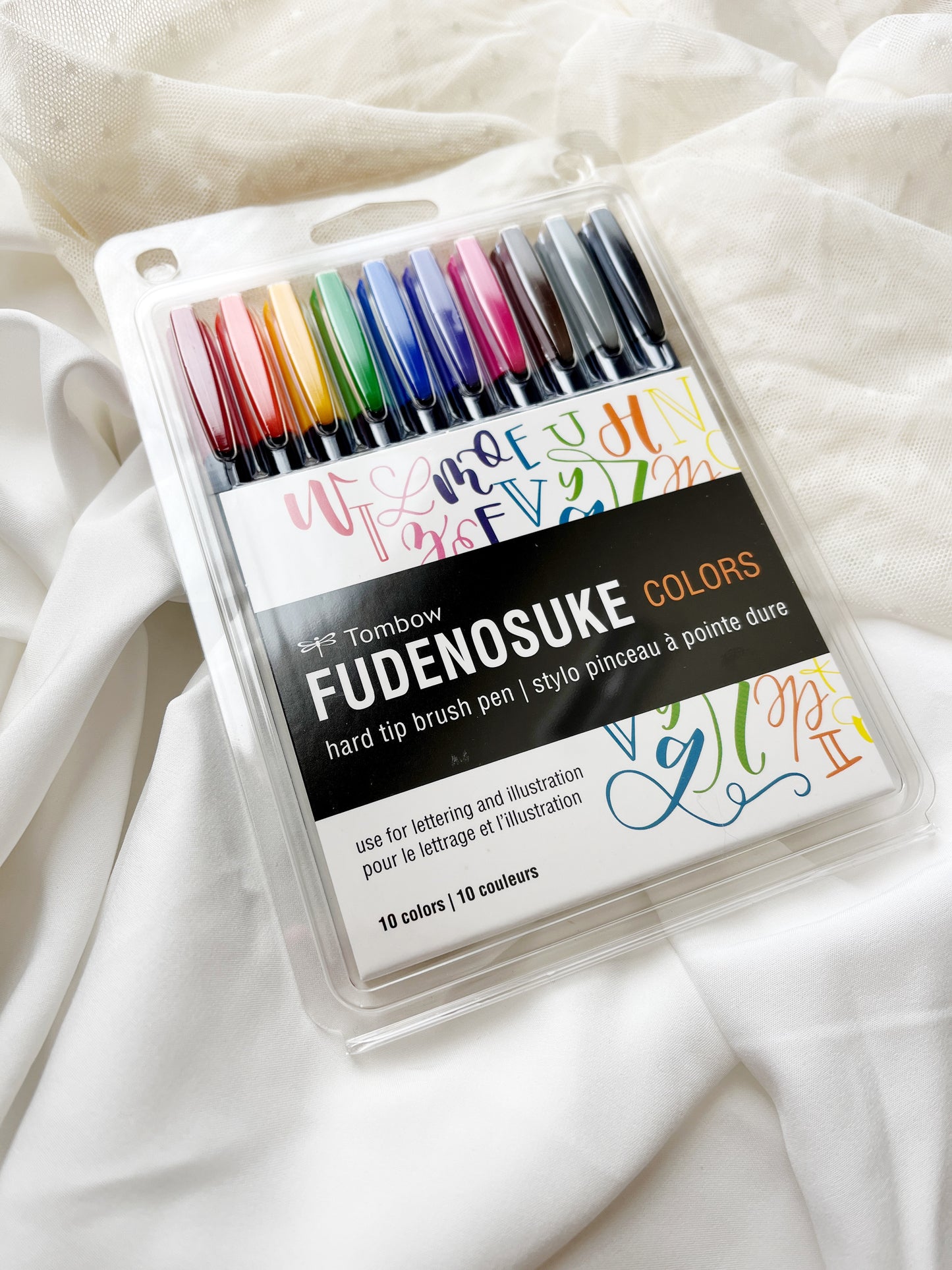 Fudenosuke Hard Tip Color 10 Pack
