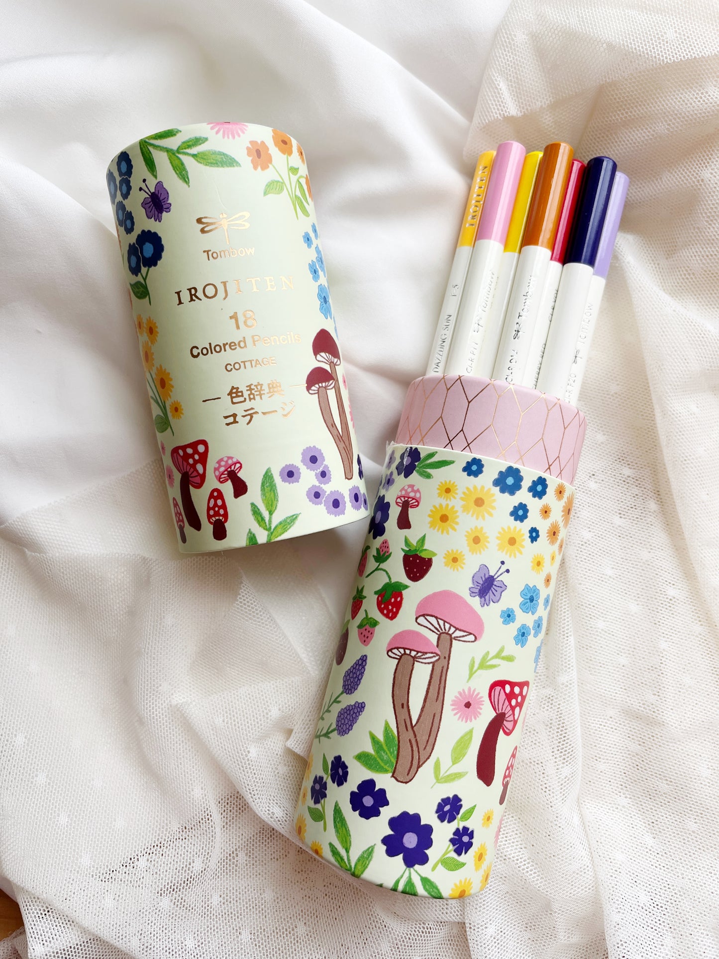 Irojiten Tombow 18 Count Colored Pencil Desk Set