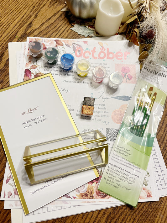 October's Calligraphy Subscription Box