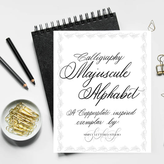 Master Copperplate Majuscules with Our New Digital Workbook!