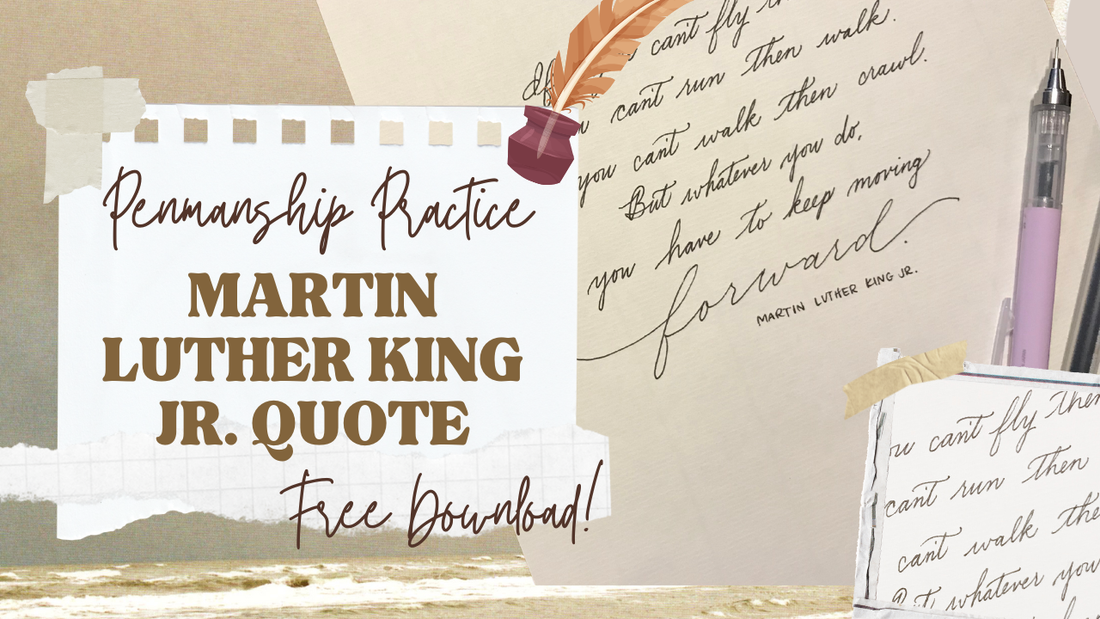 Martin Luther King Jr. Quote for Handwriting Practice: Free Cursive Download