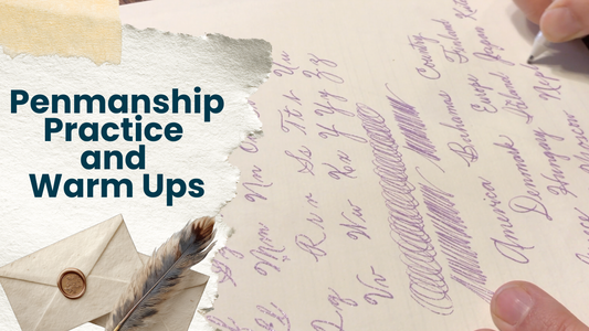 Cursive Penmanship Warm-Up Drills: How I Practice My Handwriting Every Day