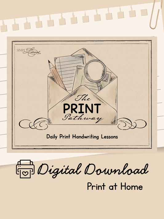 The Print Pathway™ | Print Penmanship Handwriting Curriculum | Digital Download
