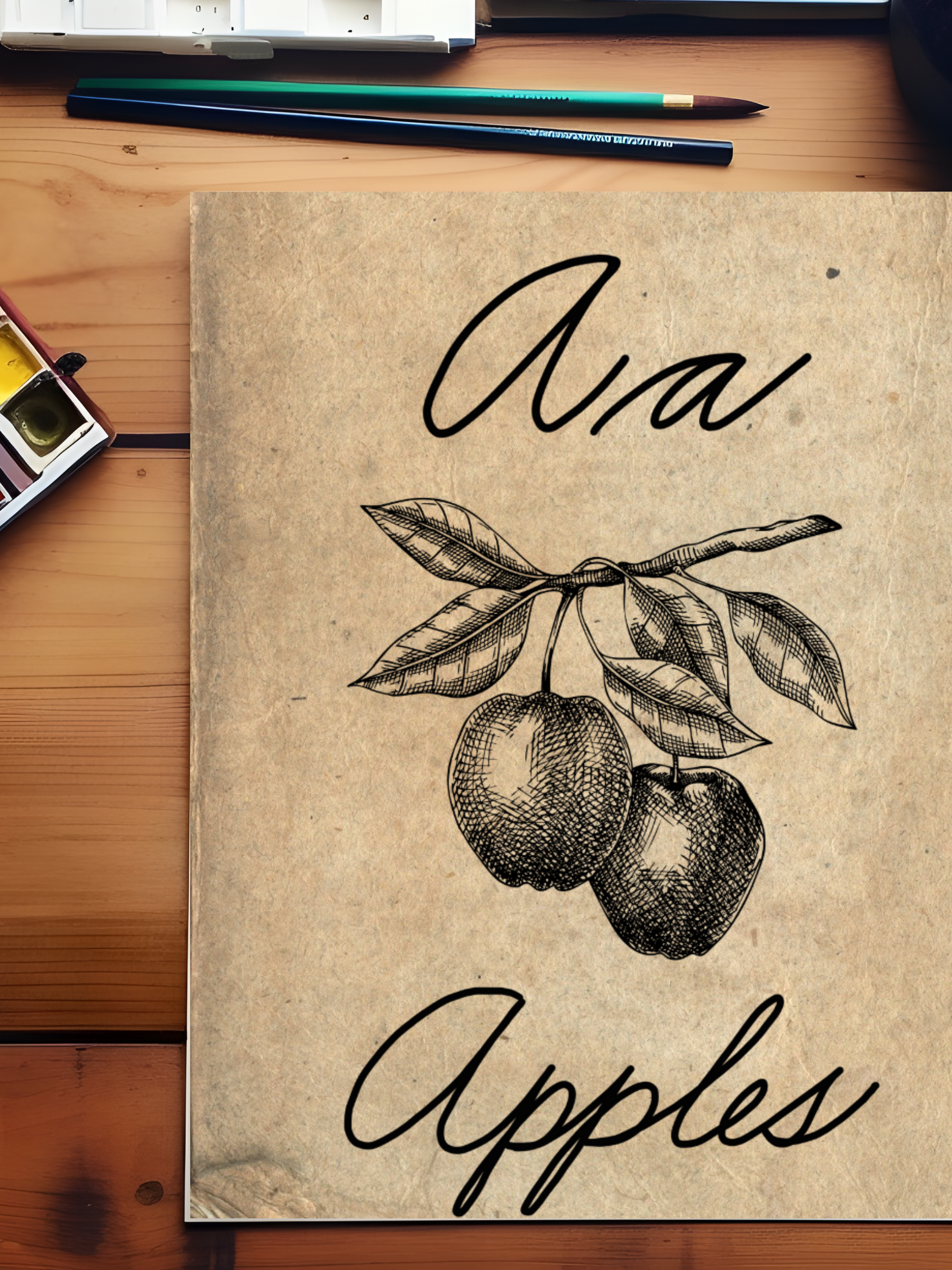 A-Z Cursive Wall Cards | Digital Download