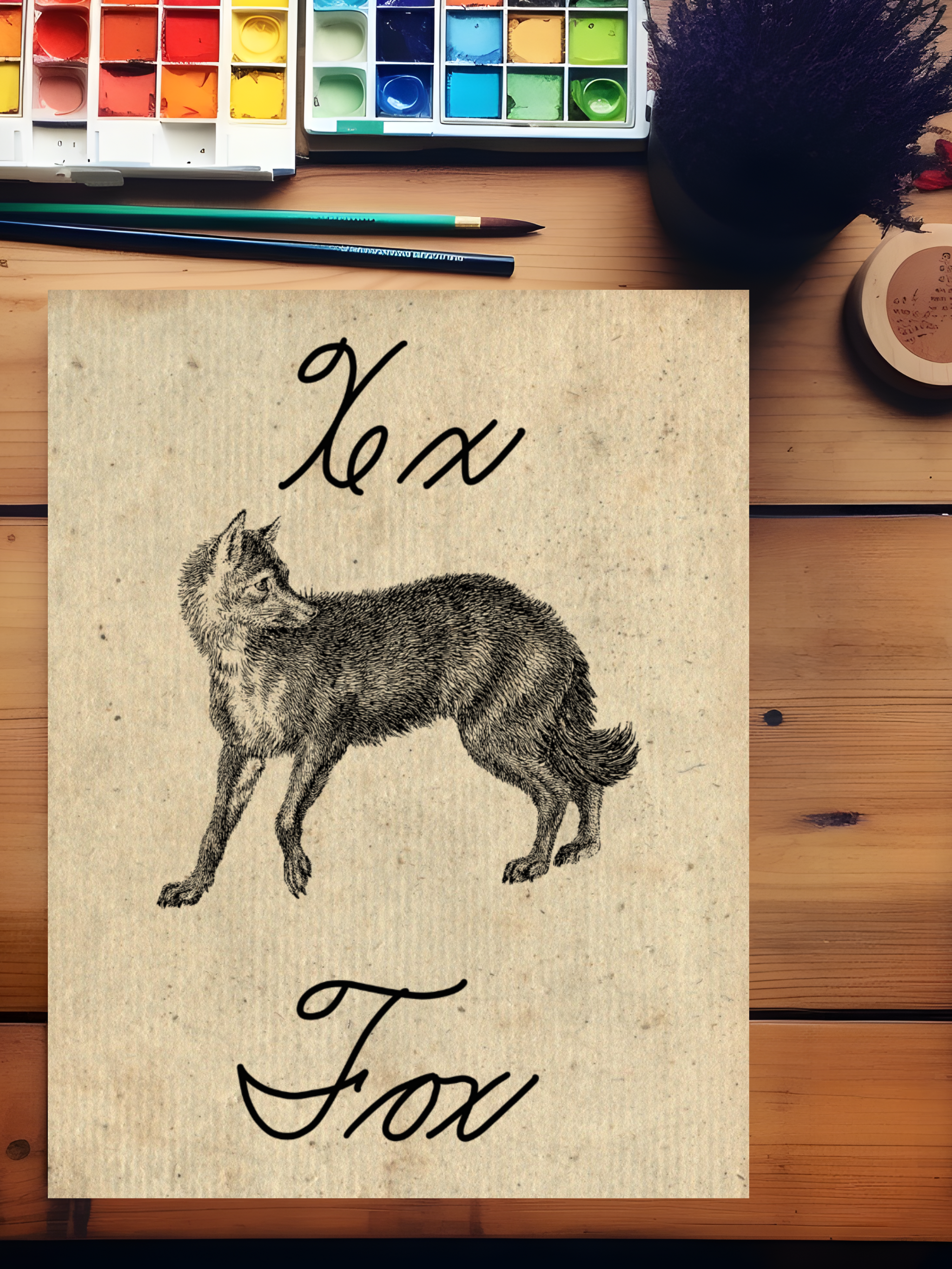 A-Z Cursive Wall Cards | Digital Download