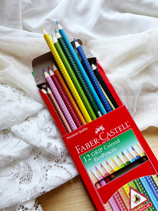 Triangular Raised Grip Eco Colored Pencils
