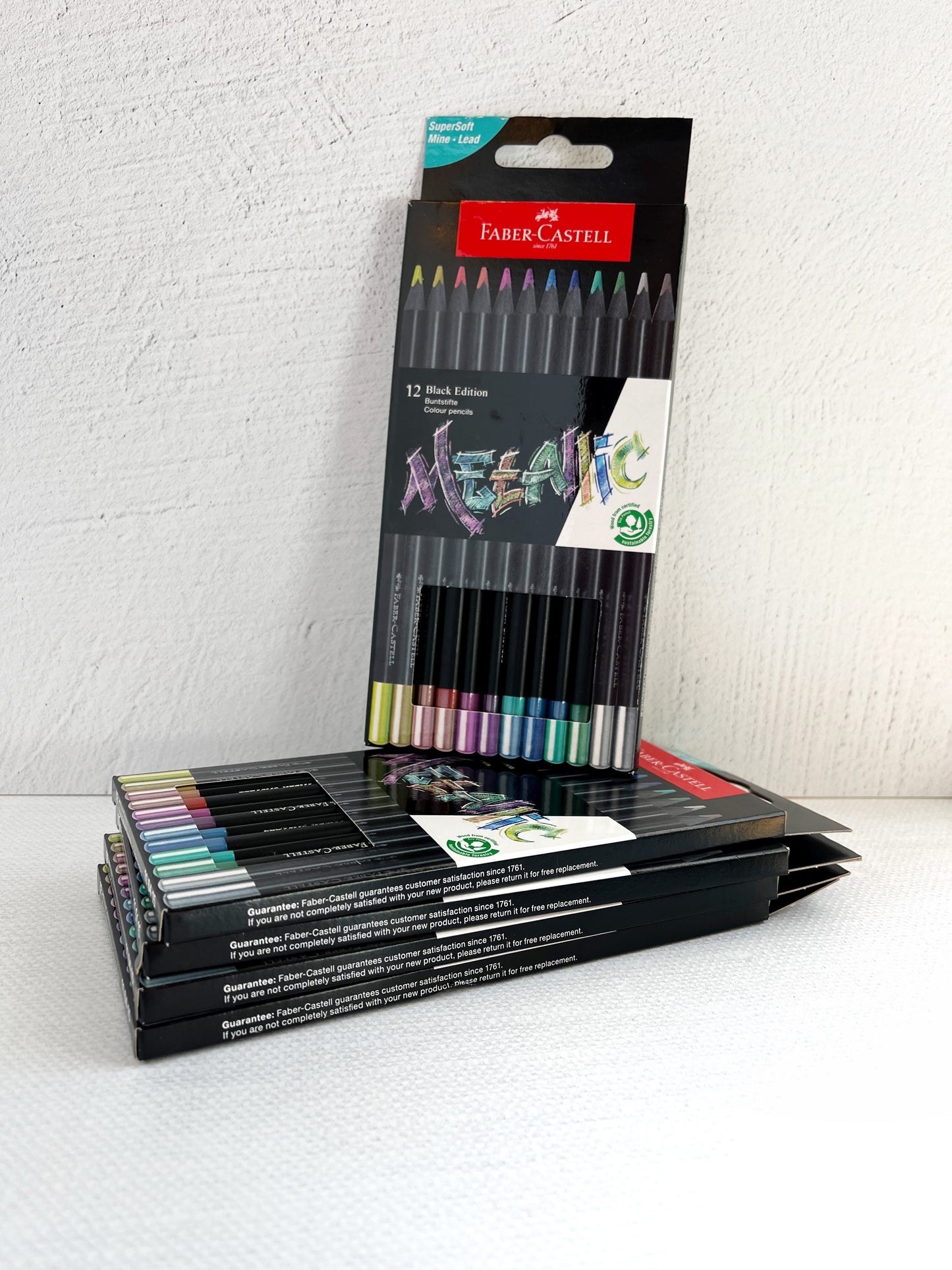 Metallic Colored Pencils Black Edition Faber Castell