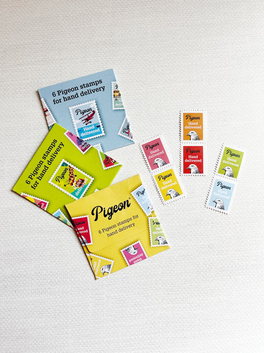 Hand Delivered Pigeon Stamps
