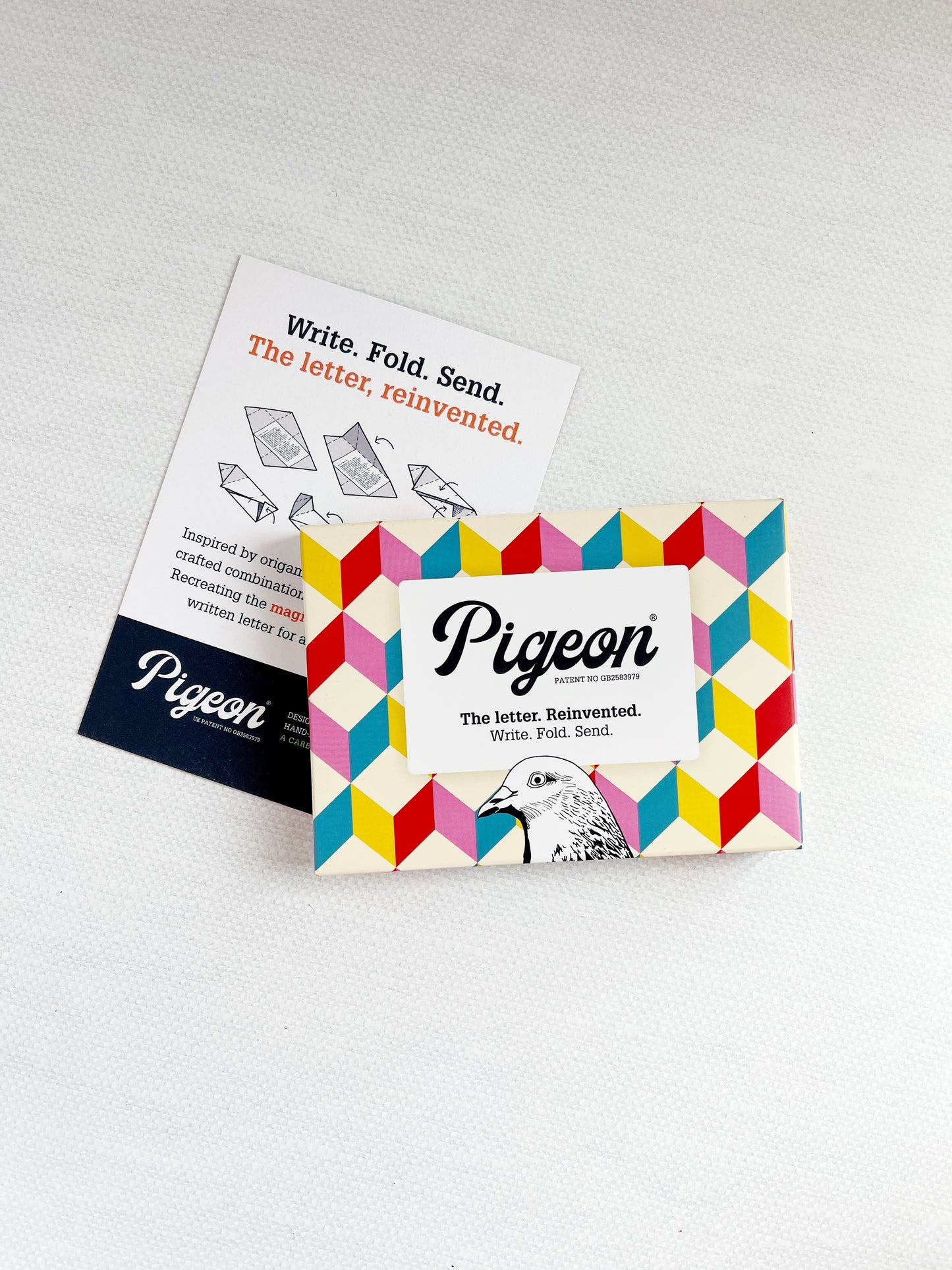 Pigeon Folding Letter and Envelope