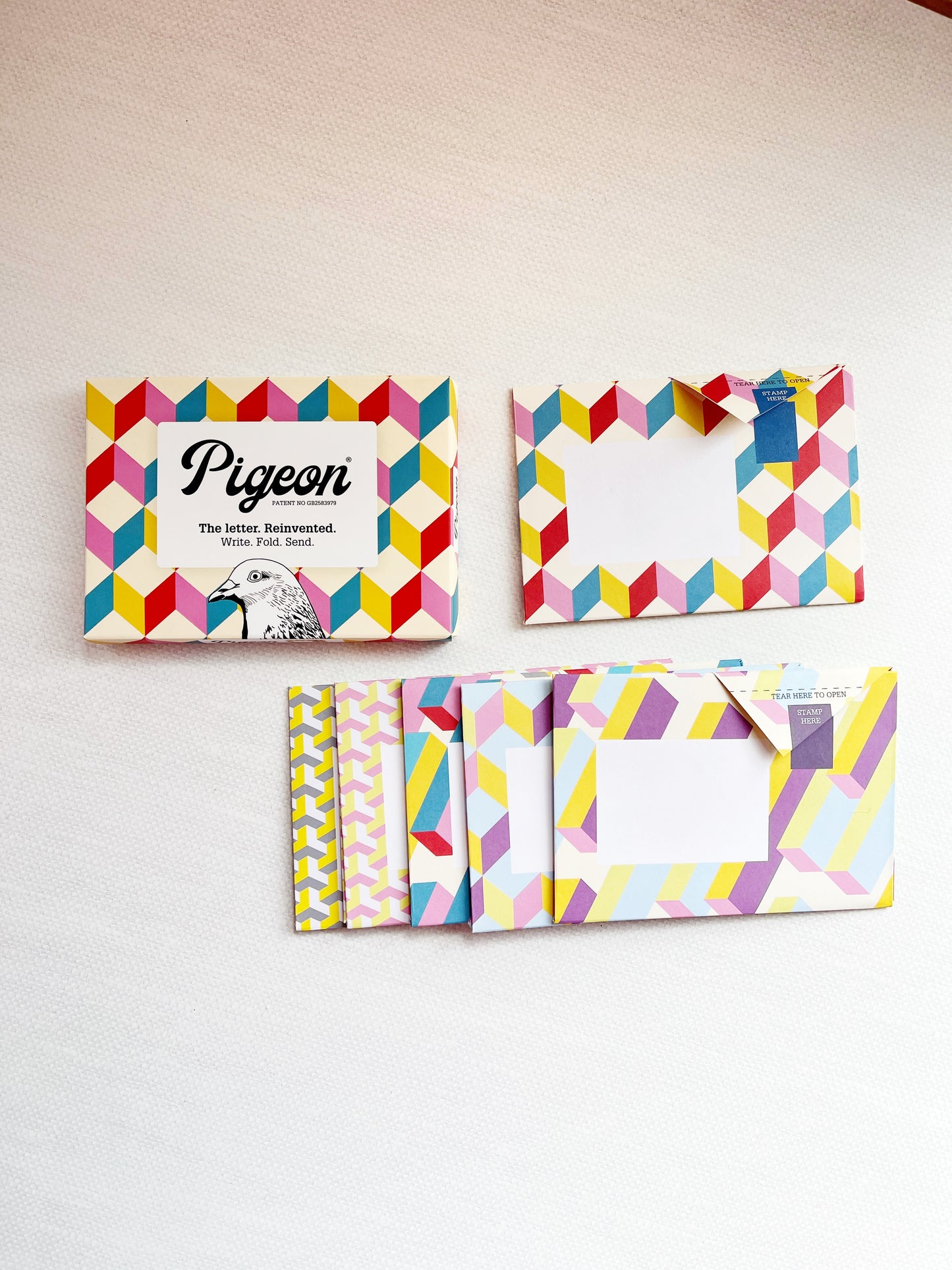 Pigeon Folding Letter and Envelope