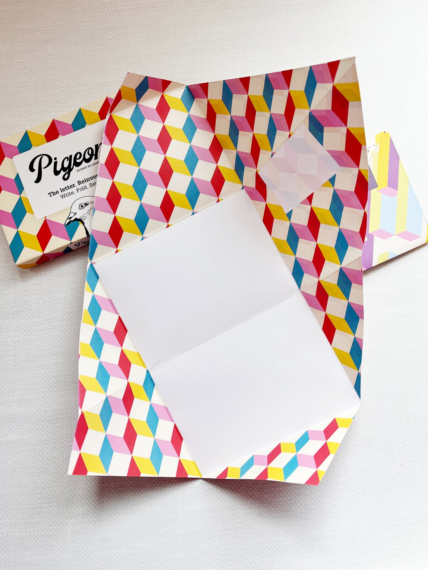 Pigeon Folding Letter and Envelope
