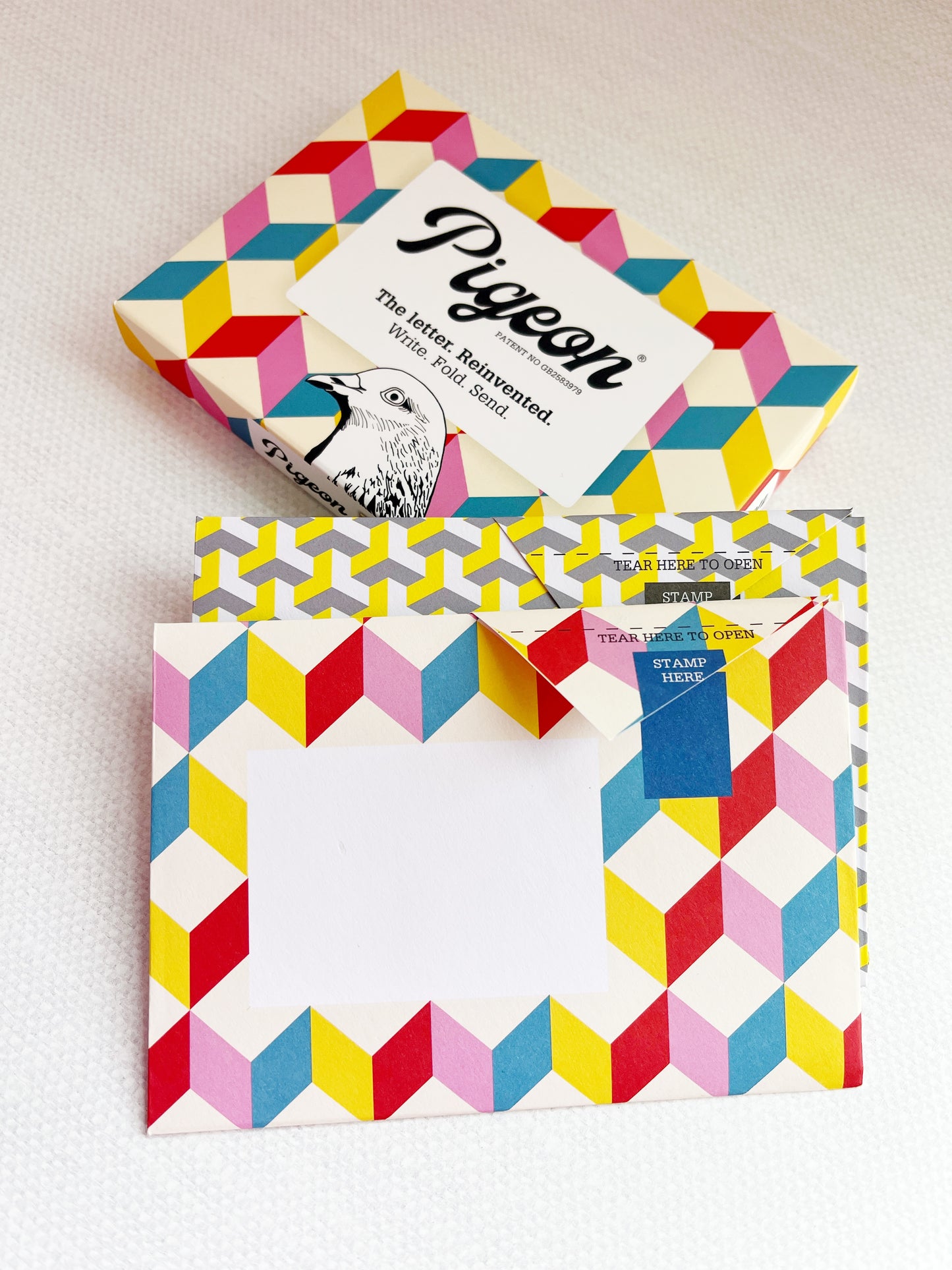 Pigeon Folding Letter and Envelope