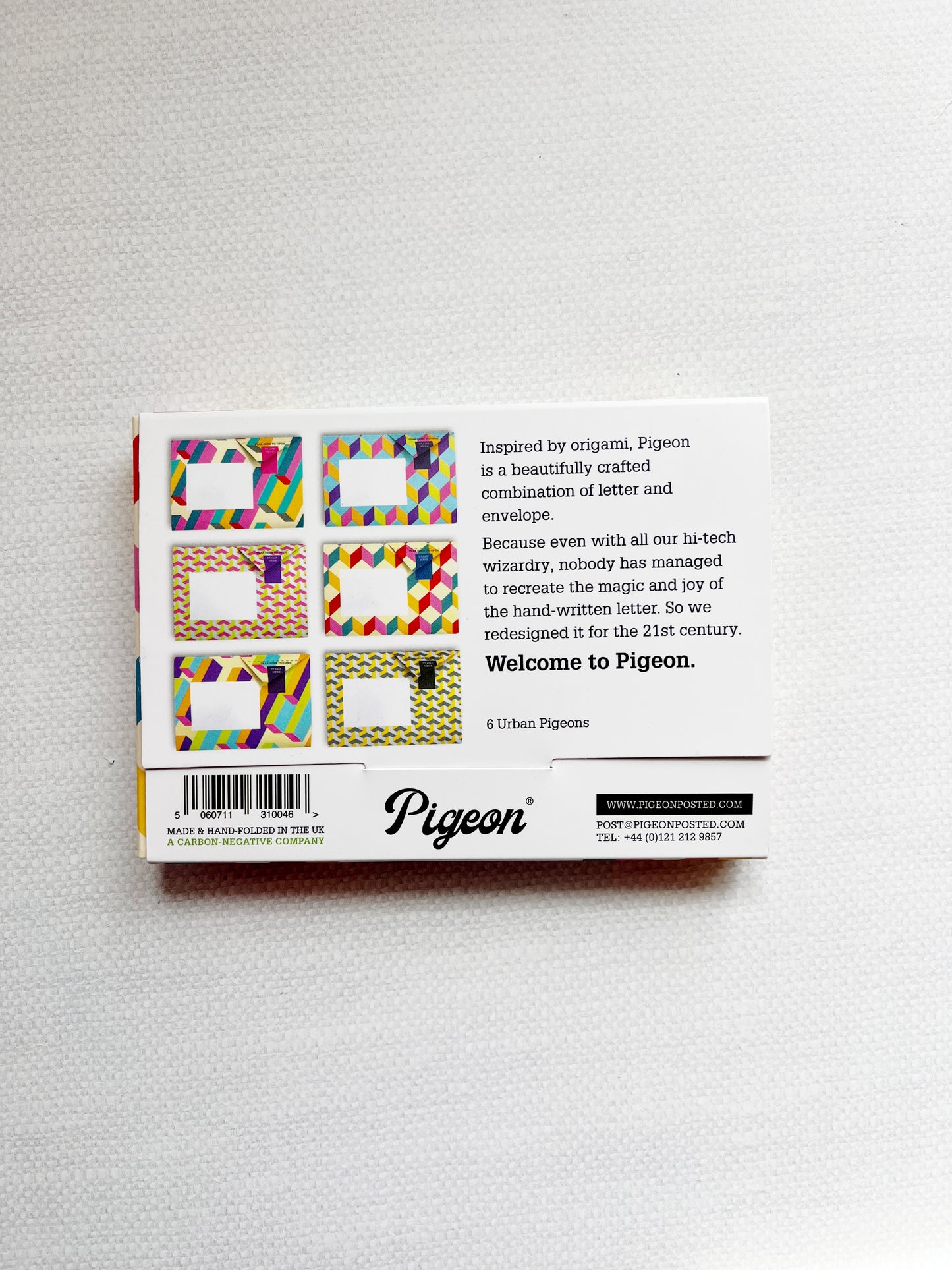 Pigeon Folding Letter and Envelope