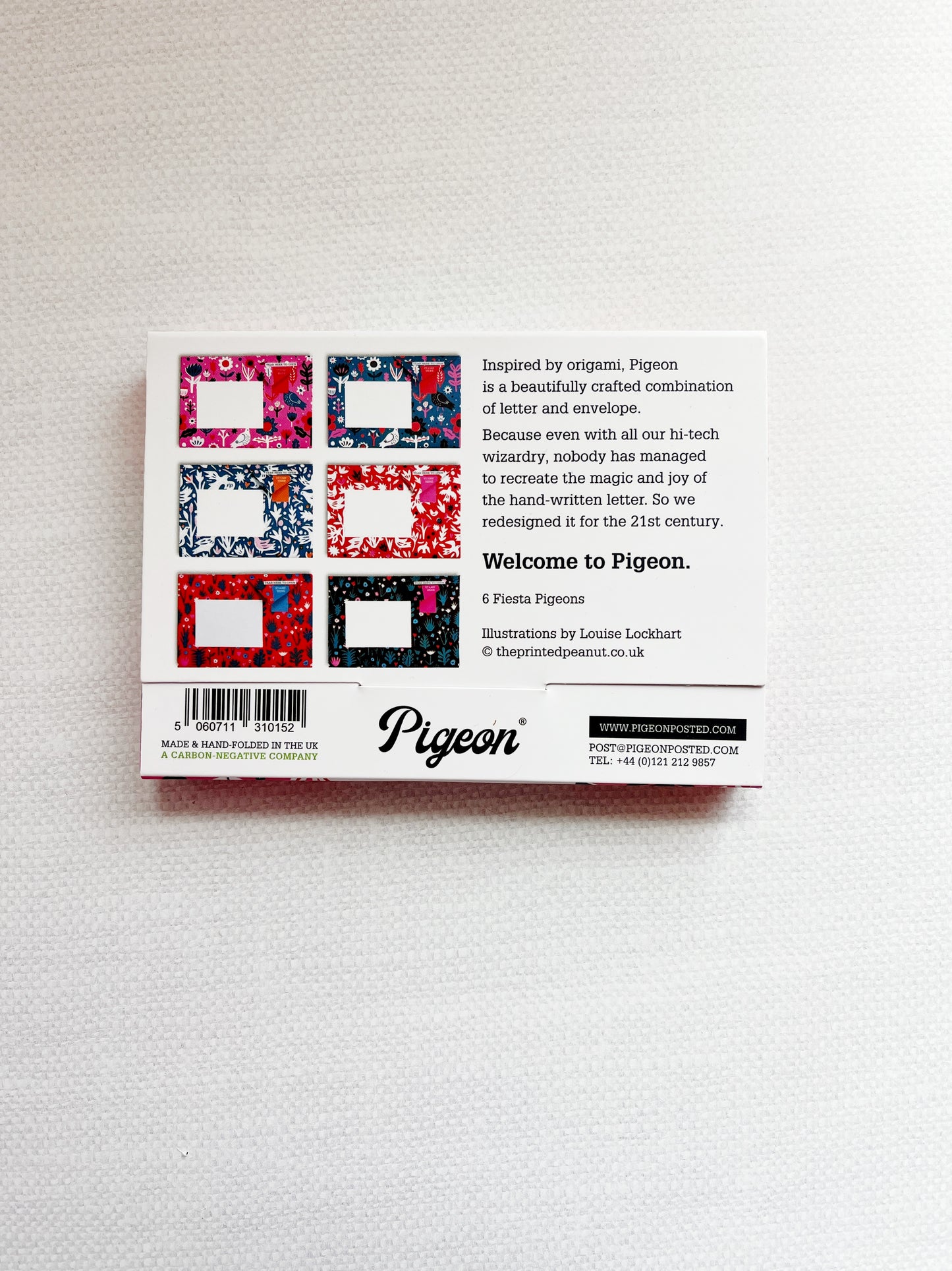 Pigeon Folding Letter and Envelope