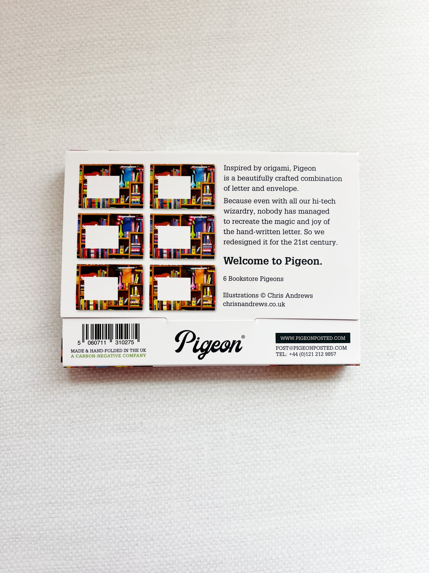 Pigeon Folding Letter and Envelope