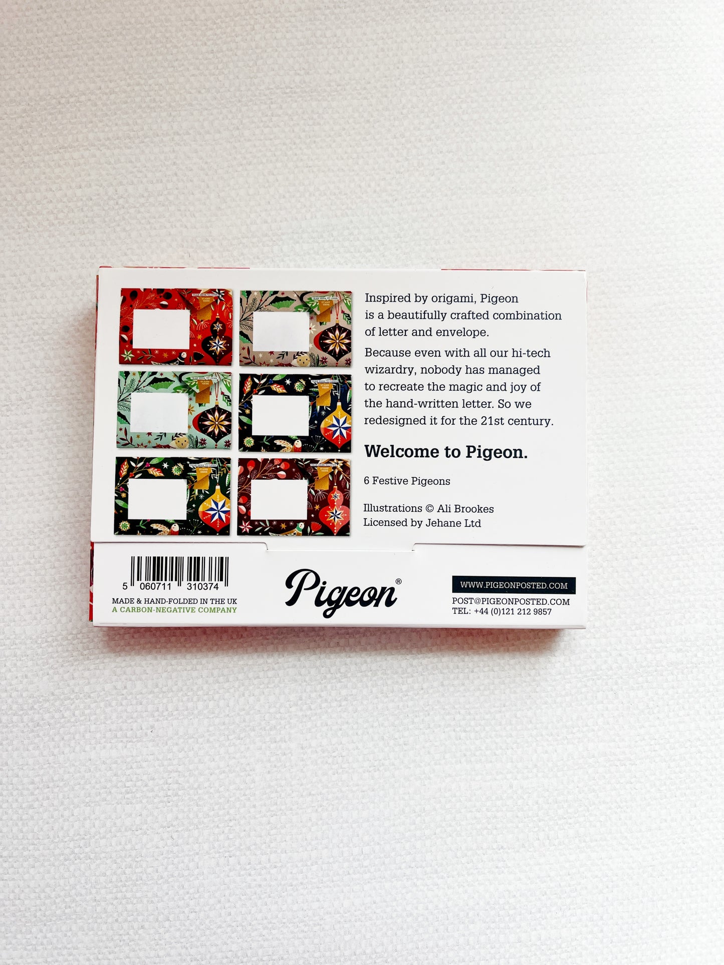 Pigeon Folding Letter and Envelope