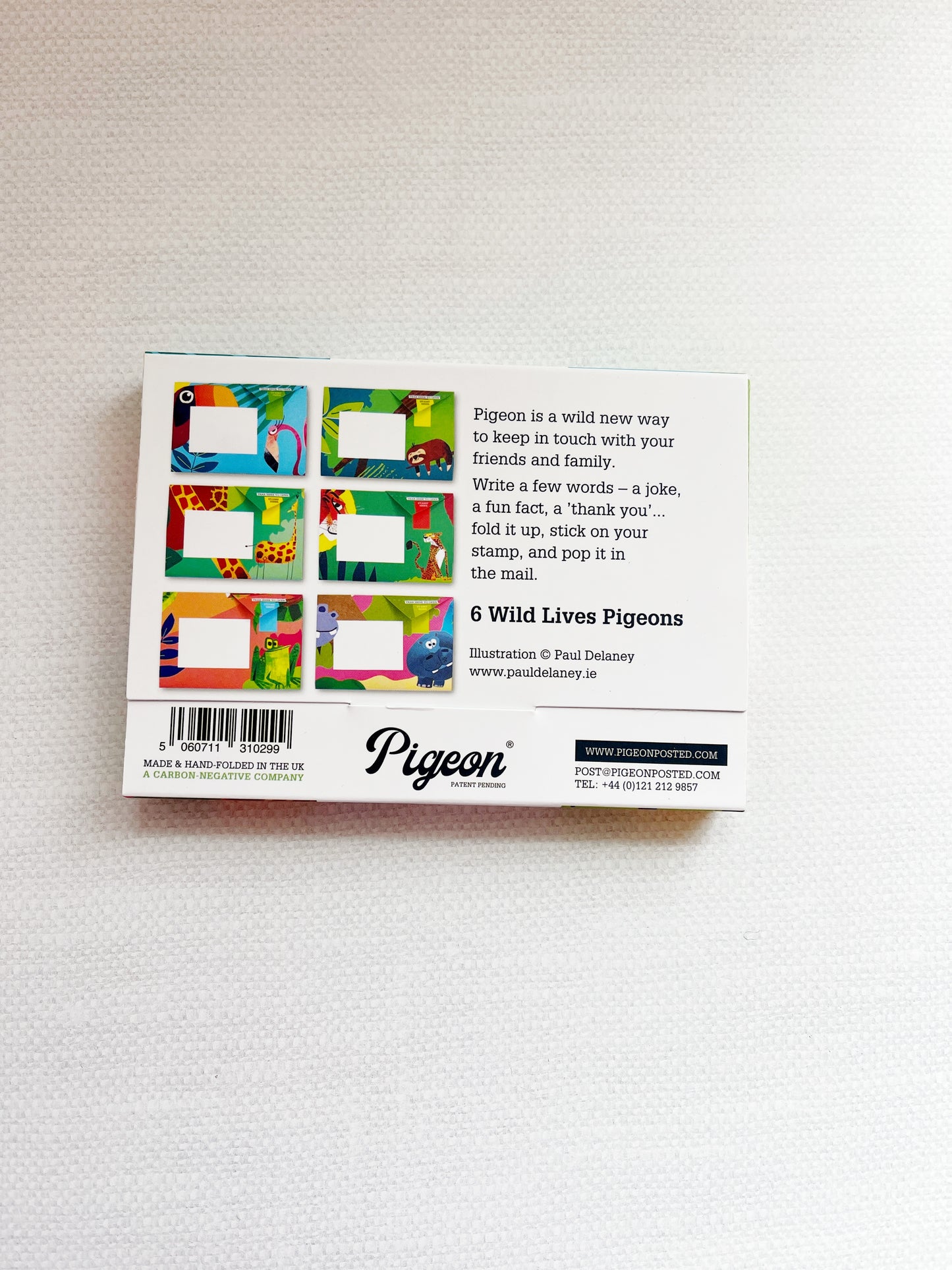 Pigeon Folding Letter and Envelope