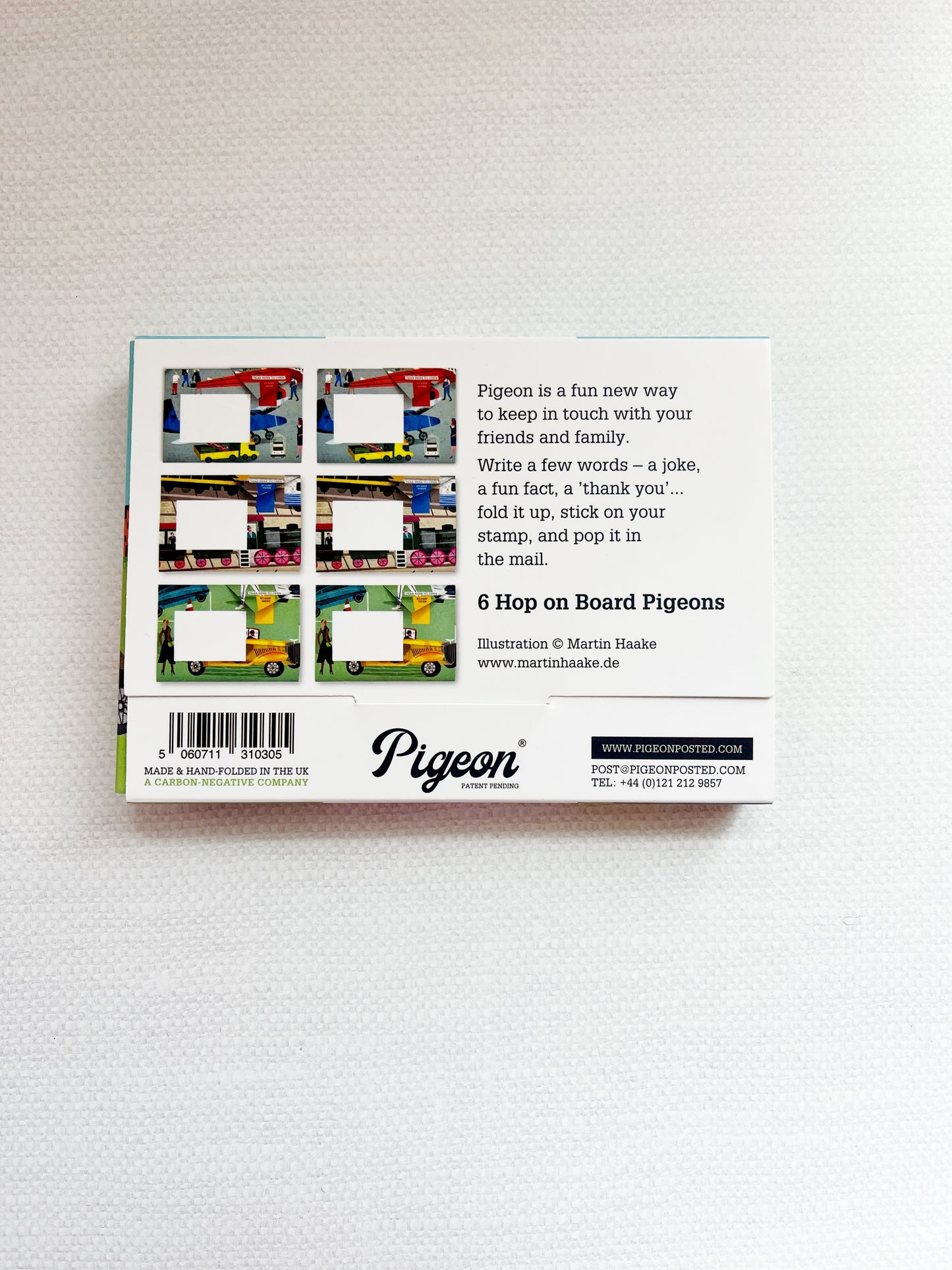 Pigeon Folding Letter and Envelope