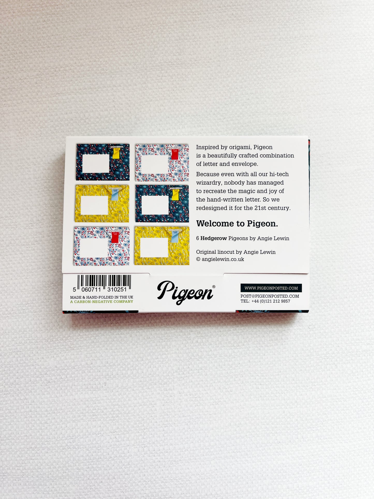 Pigeon Folding Letter and Envelope