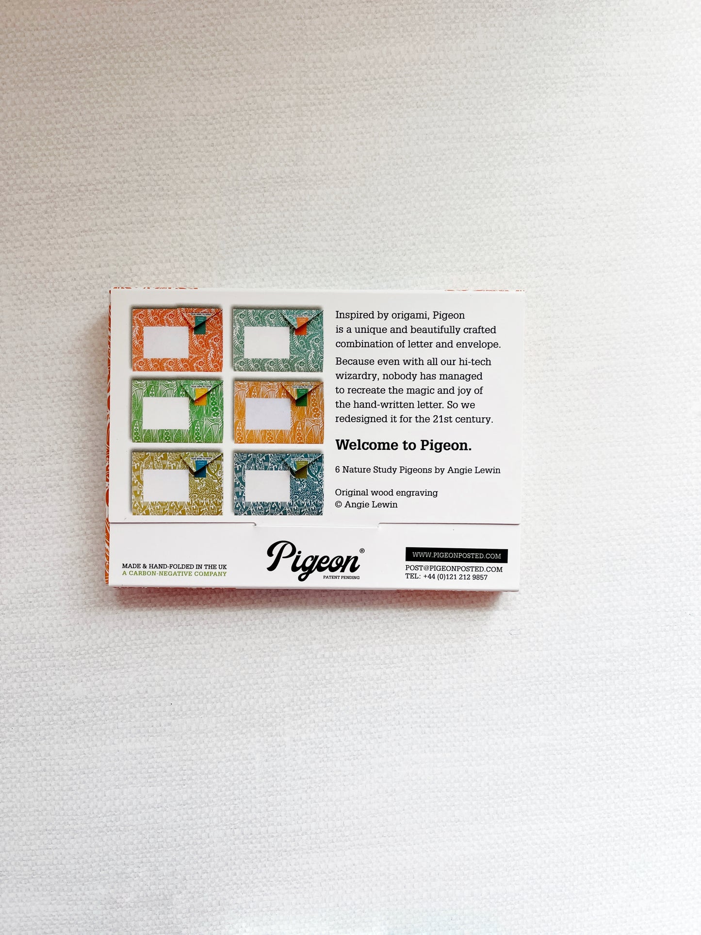 Pigeon Folding Letter and Envelope