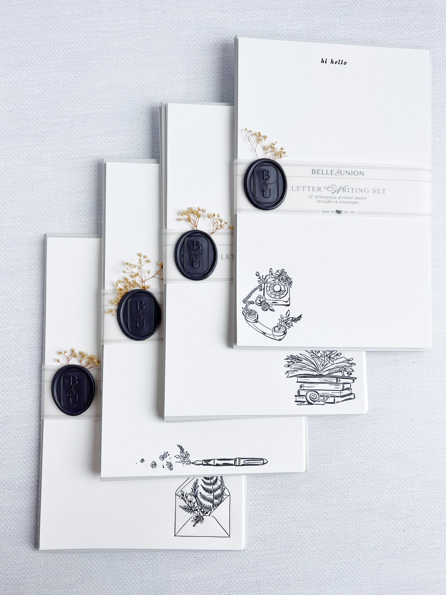Letterpress Letter Writing Set