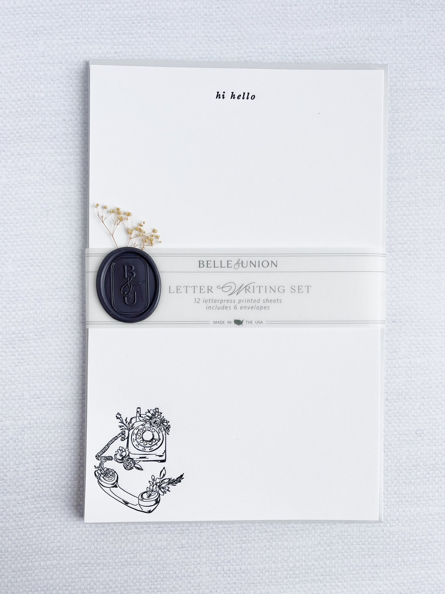 Letterpress Letter Writing Set