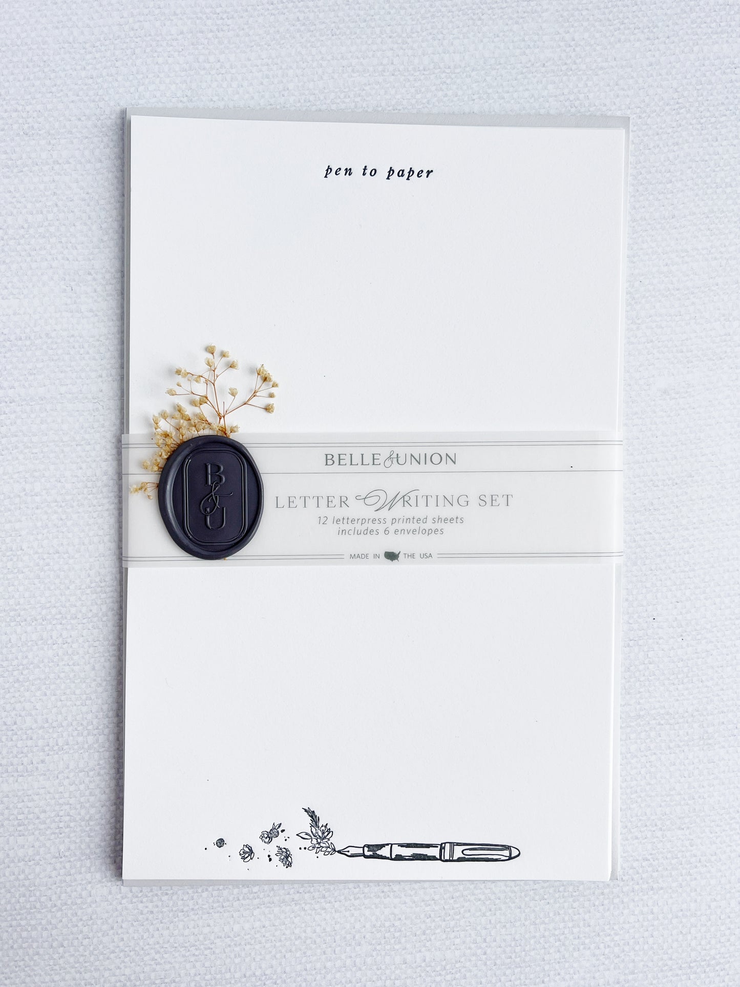 Letterpress Letter Writing Set