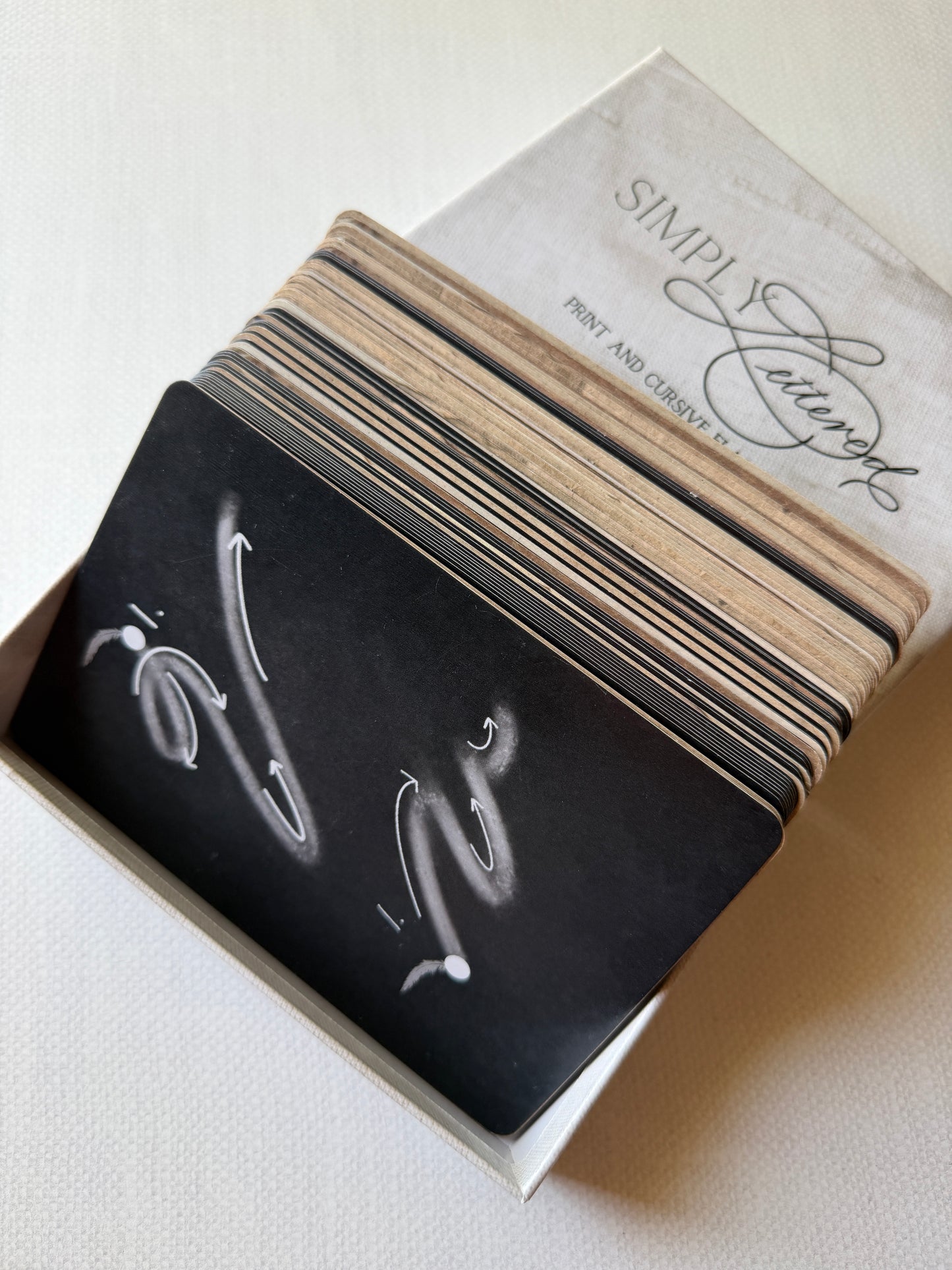 Print and Cursive Flash Cards | Vintage Themed Alphabet and Number Handwriting Cards