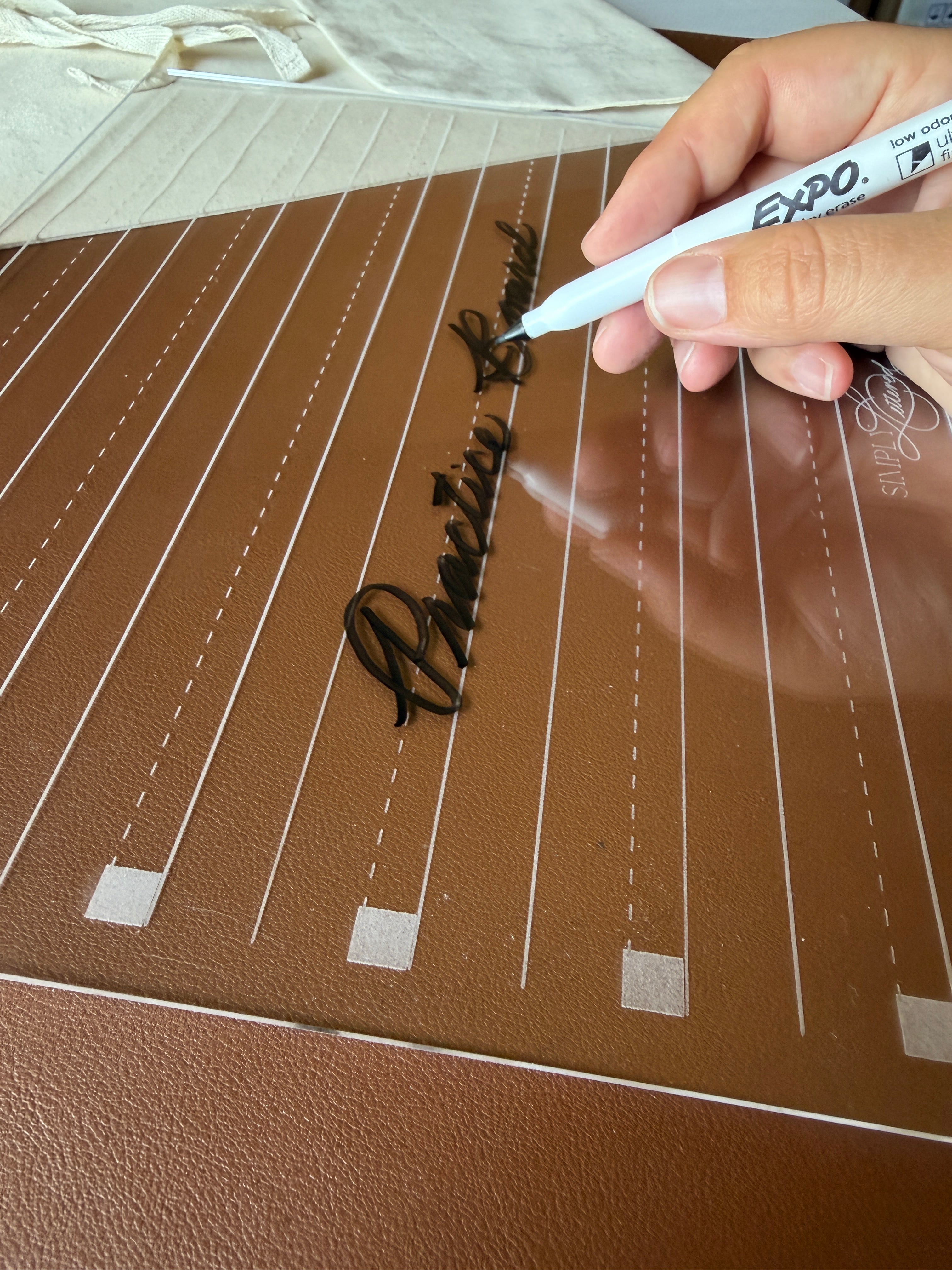 Cursive Guidelines Practice Board