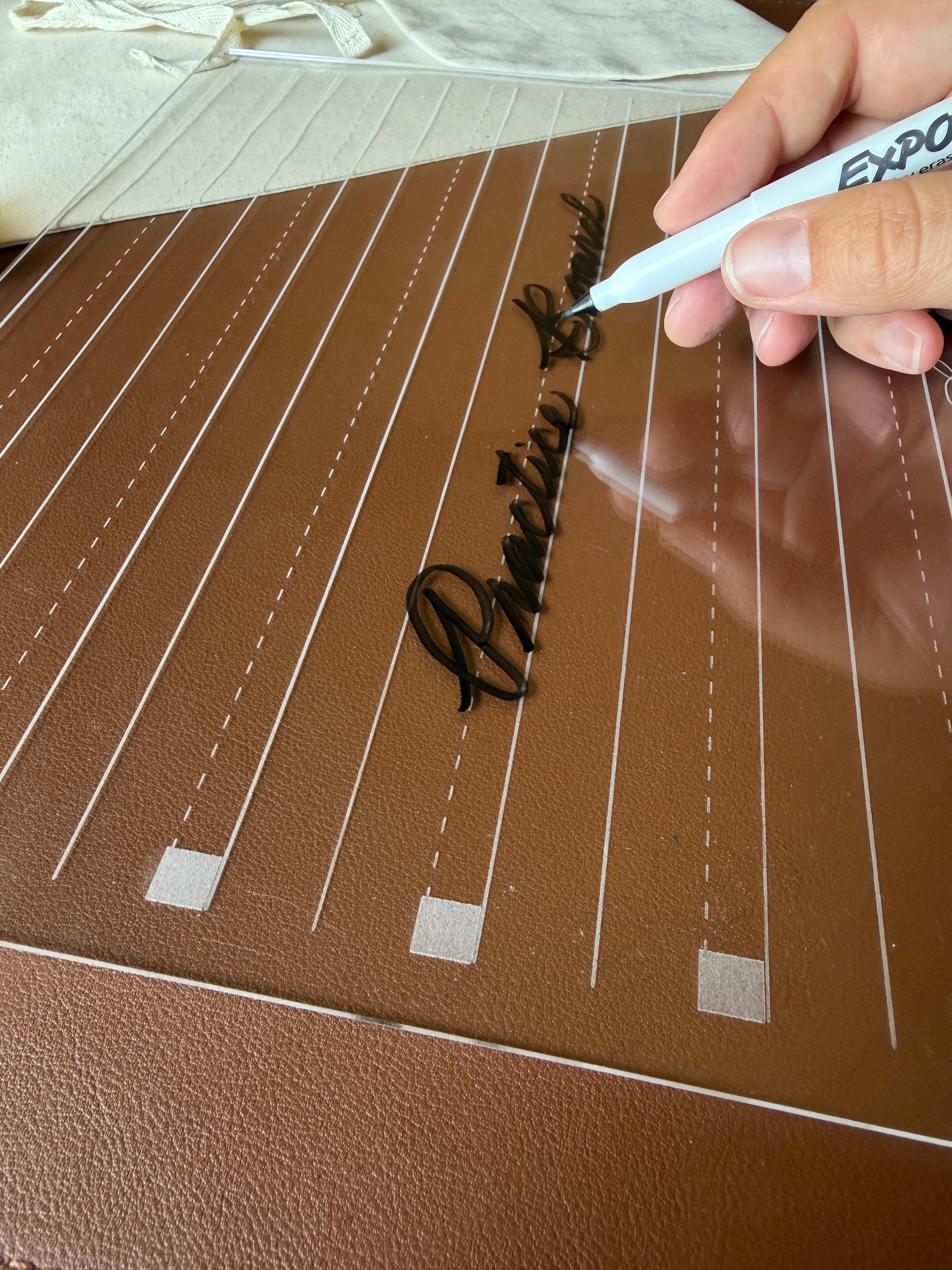 Cursive Guidelines Practice Board