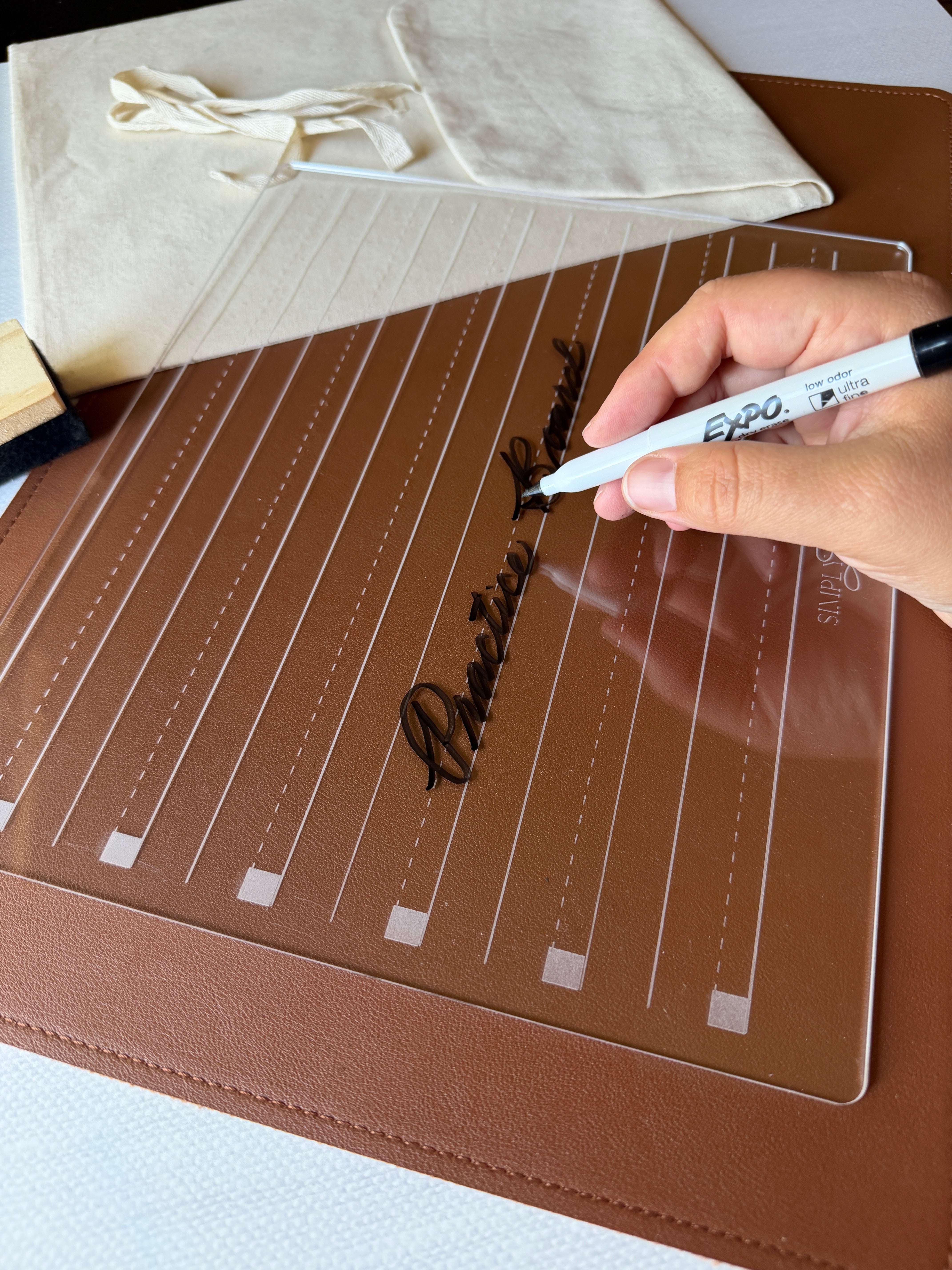 Cursive Guidelines Practice Board