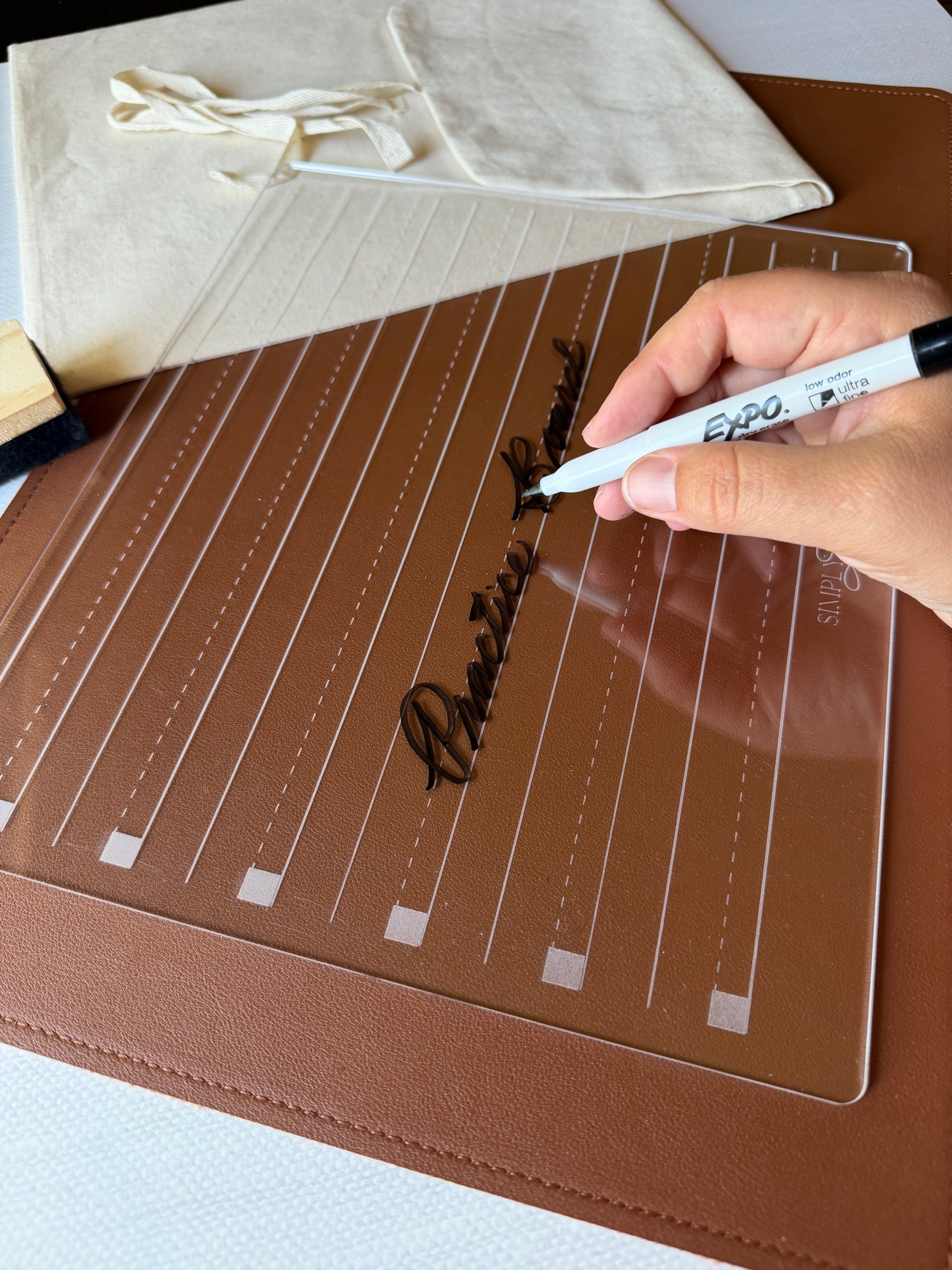 Cursive Guidelines Practice Board