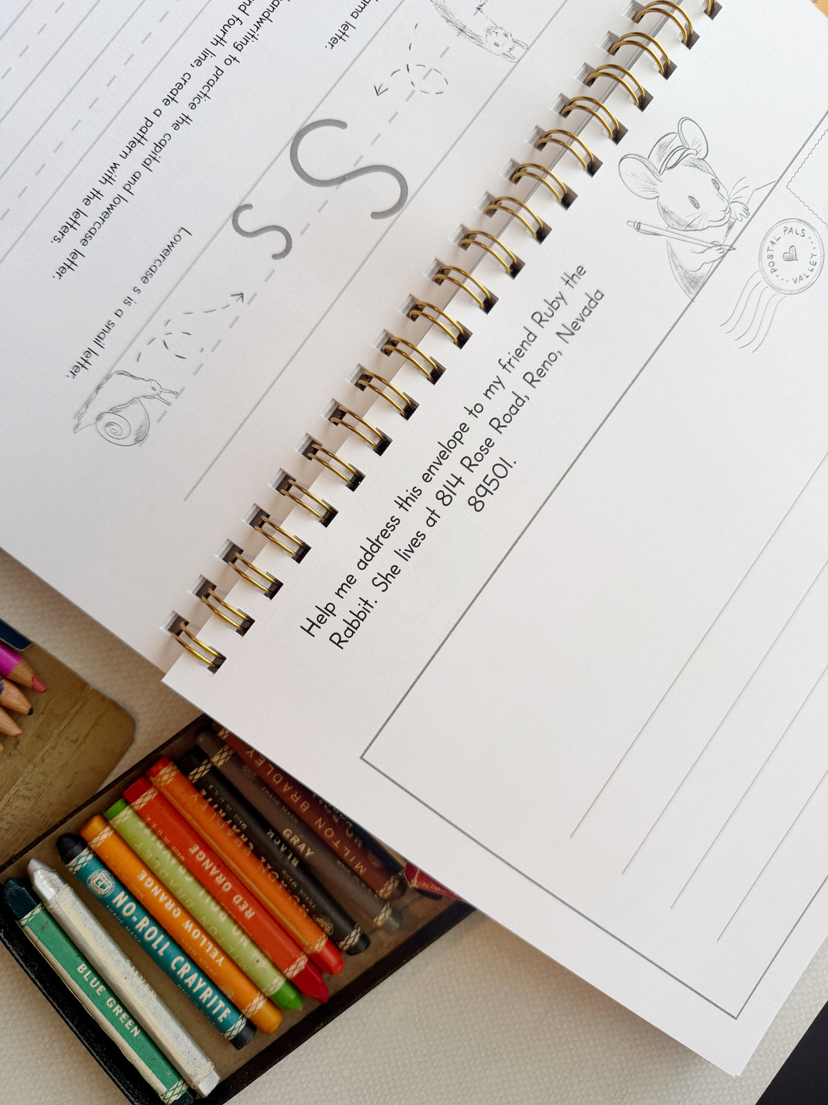 The Letter Bridge™ Step One | Mouse Messages | Print Penmanship Practice Workbook | Printed