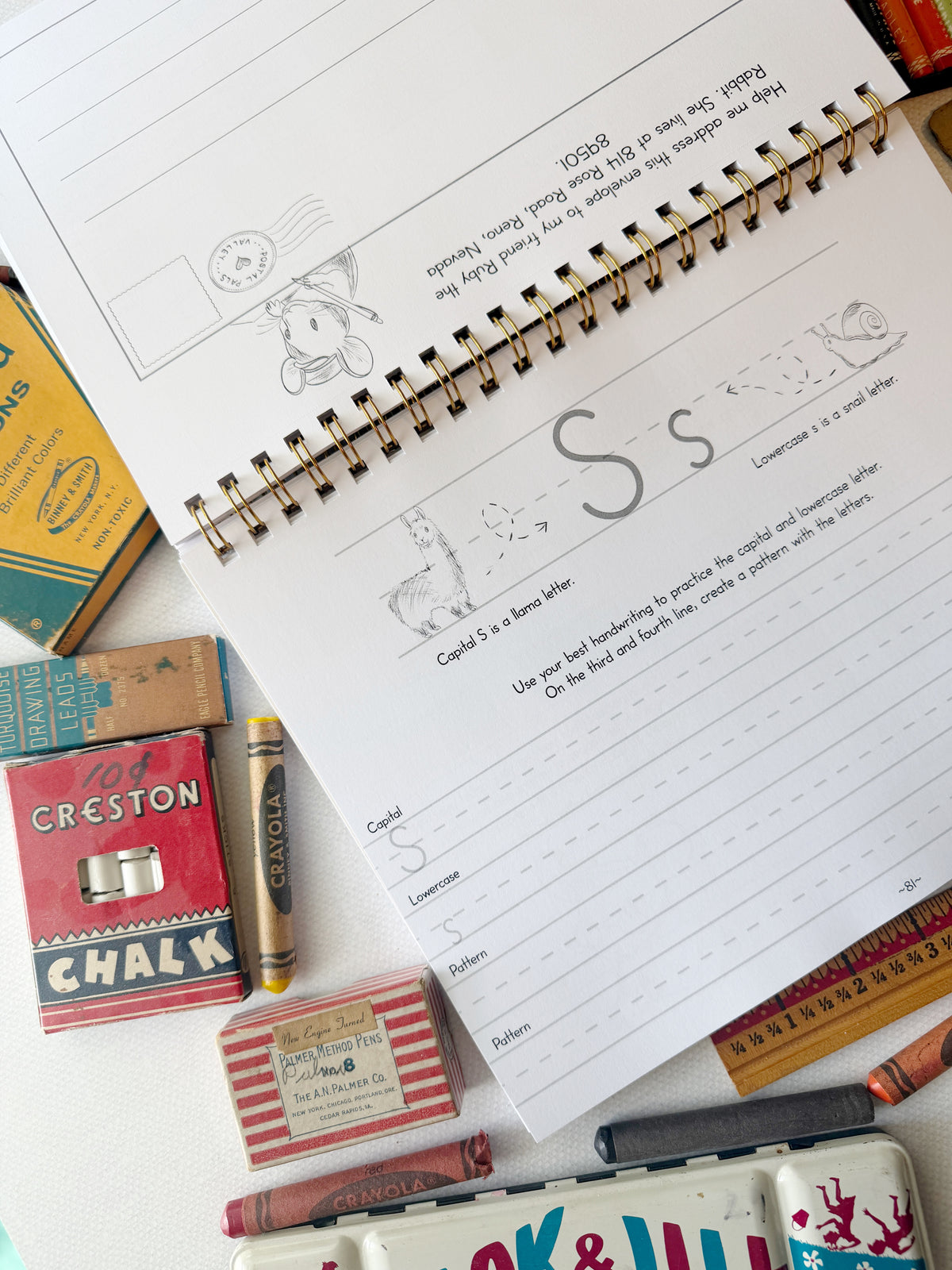 The Letter Bridge™ Step One | Mouse Messages | Print Penmanship Practice Workbook | Printed